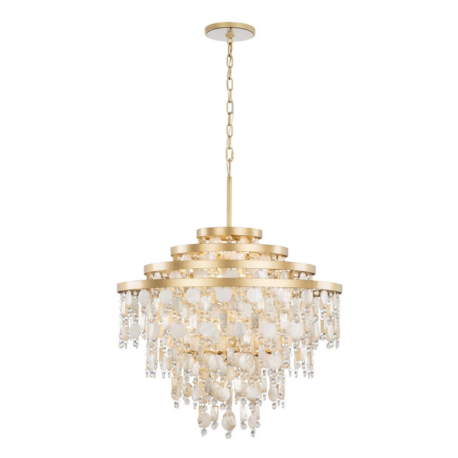 Varaluz - 377C10FG - Ten Light Chandelier - Kalani - French Gold