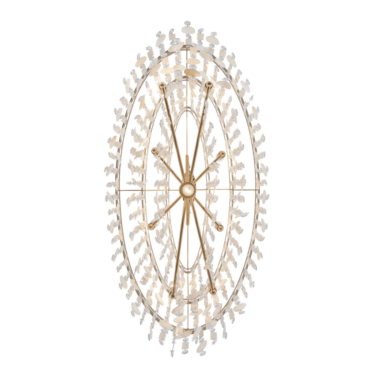 Varaluz - 377N09FG - Nine Light Linear Pendant - Kalani - French Gold