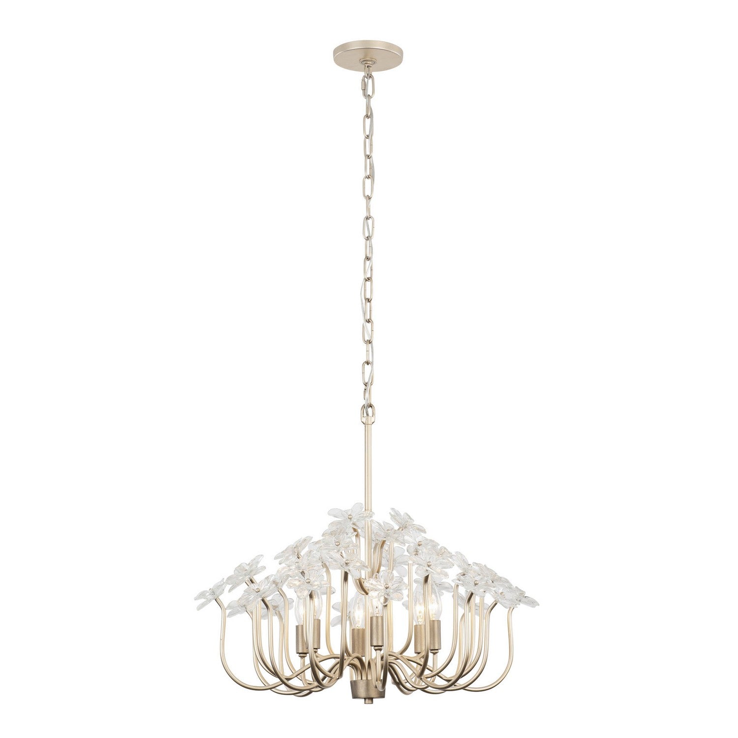 Varaluz - 378C06GDAR - Six Light Chandelier - Wildflower - Gold Dust/Artifact