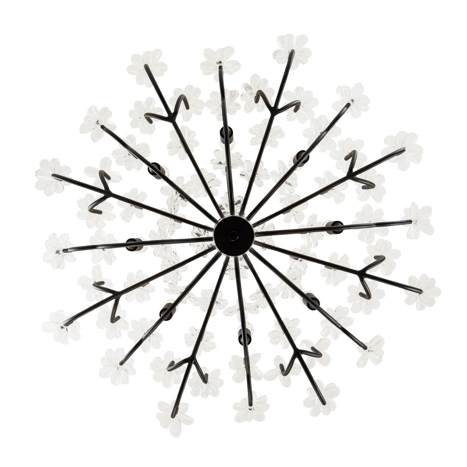 Varaluz - 378C08MB - Eight Light Chandelier - Wildflower - Matte Black