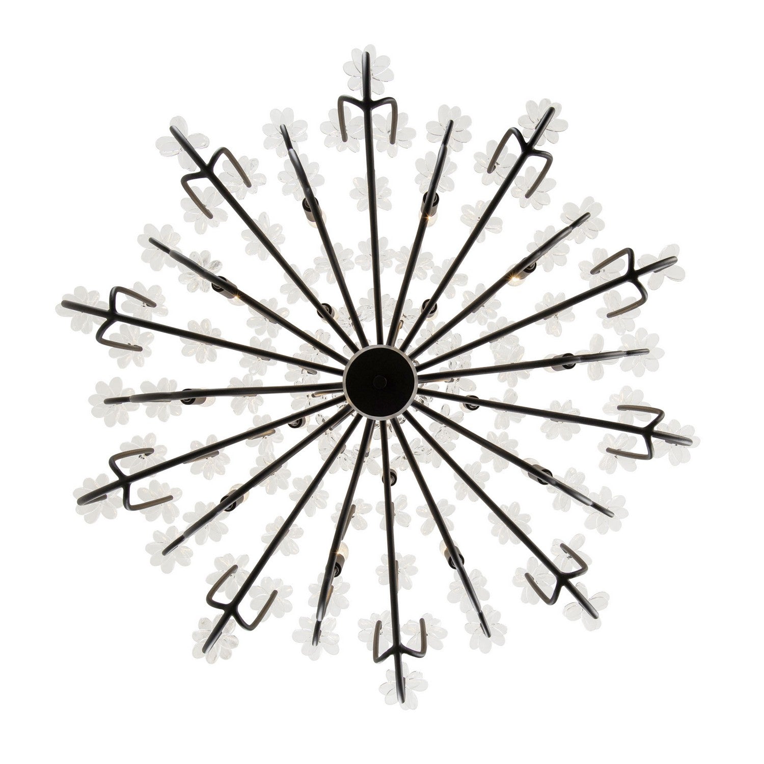 Varaluz - 378C15MB - 15 Light Chandelier - Wildflower - Matte Black