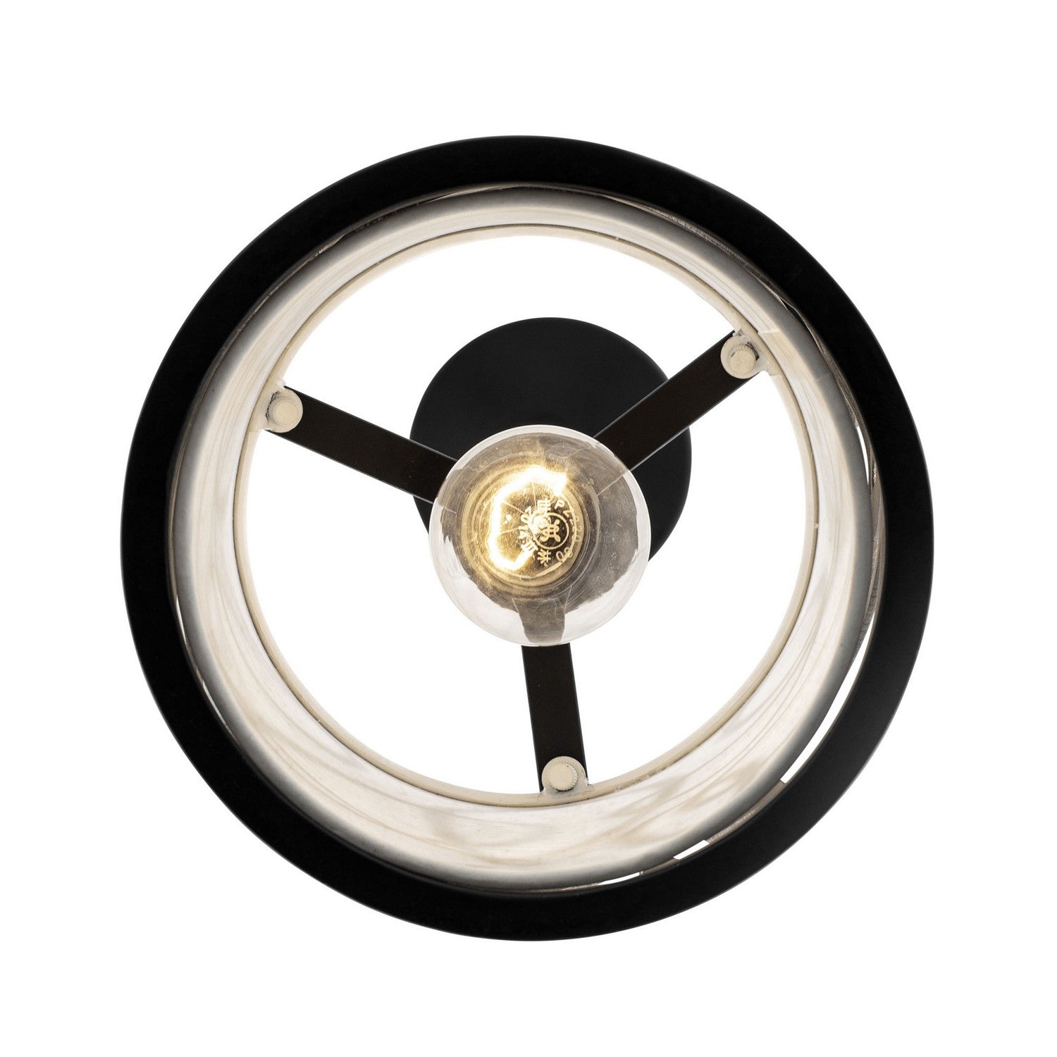 Varaluz - 381M01MBAR - One Light Mini Pendant - Scribble - Matte Black/Artifact