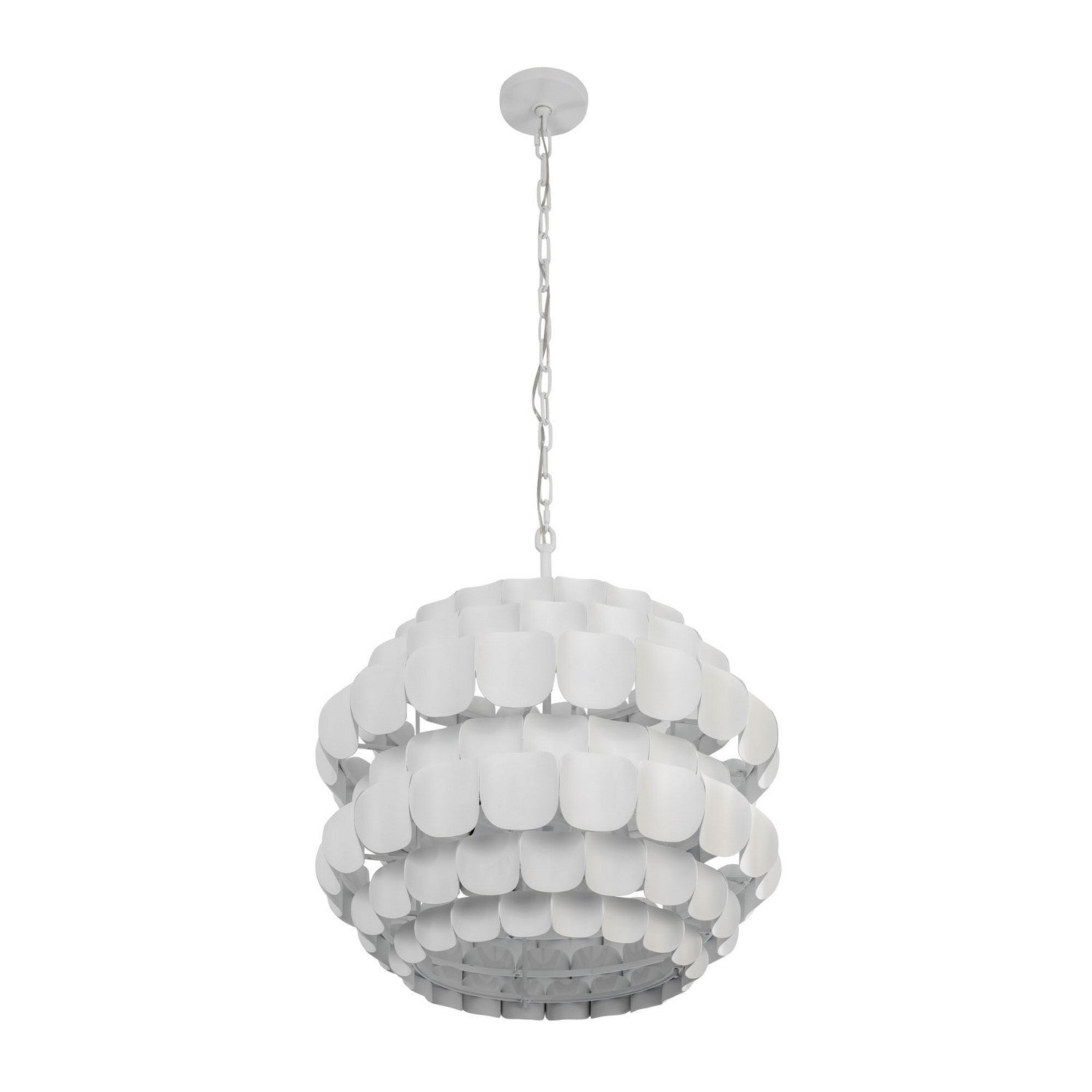Varaluz - 382P06MW - Six Light Pendant - Swoon - Matte White