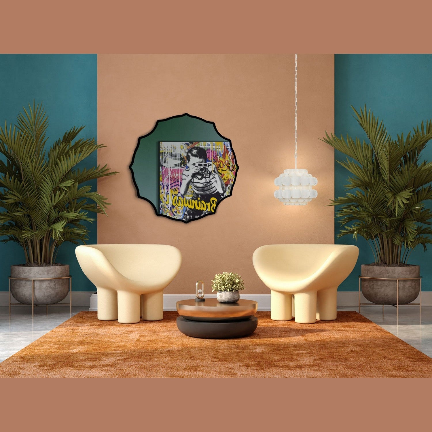 Varaluz - 432MI40BL - Mirror - Not Baroque - en - Black
