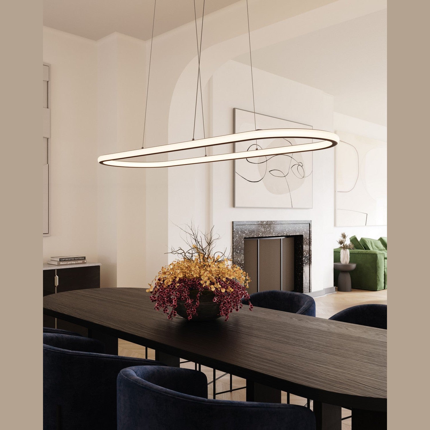 Sonneman - 2243.25 - LED Pendant - Luna - Satin Black