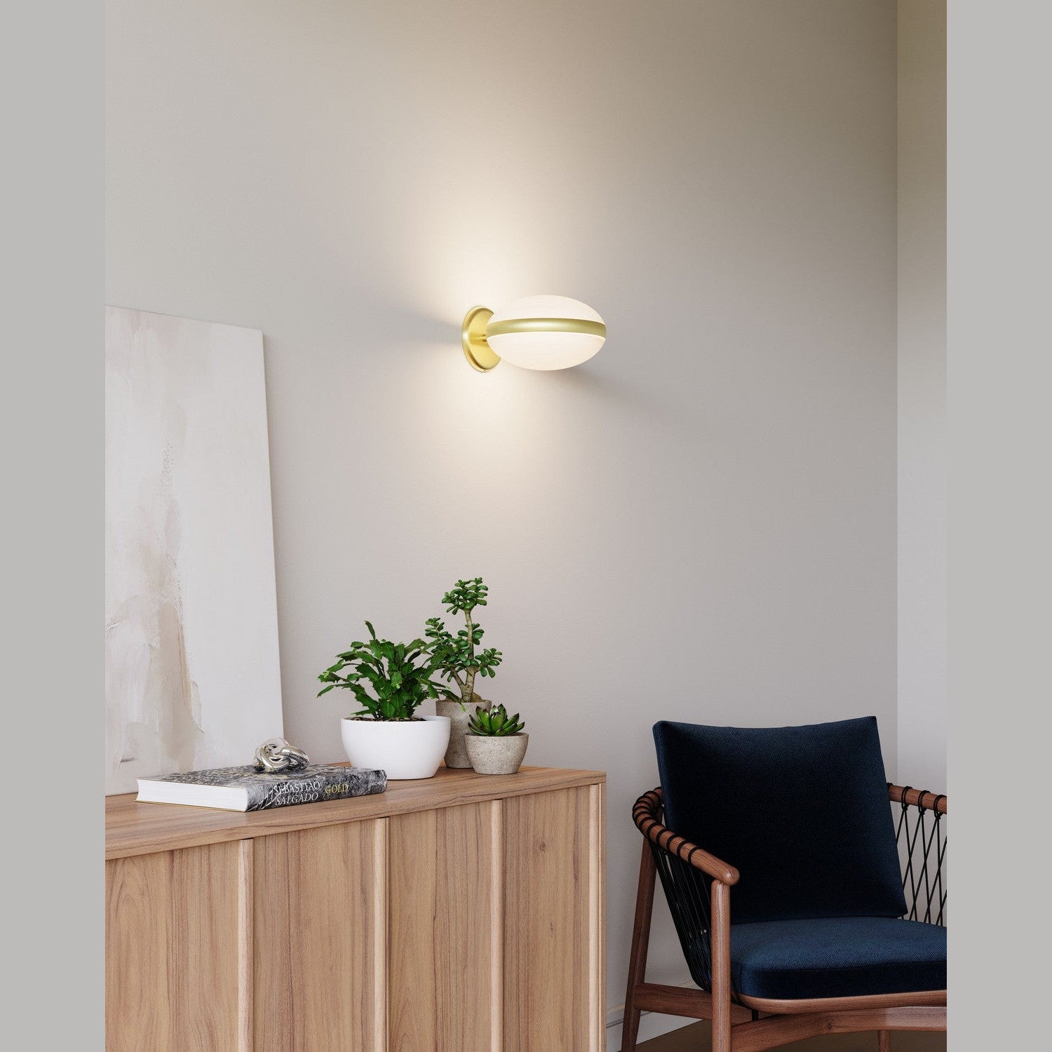 Sonneman - 3610.14 - LED Wall Sconce - Pillows - Brass