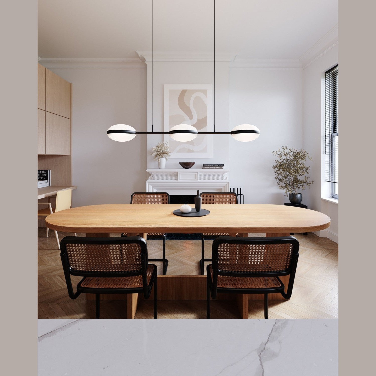 Sonneman - 3613.25 - LED Linear Pendant - Pillows - Satin Black