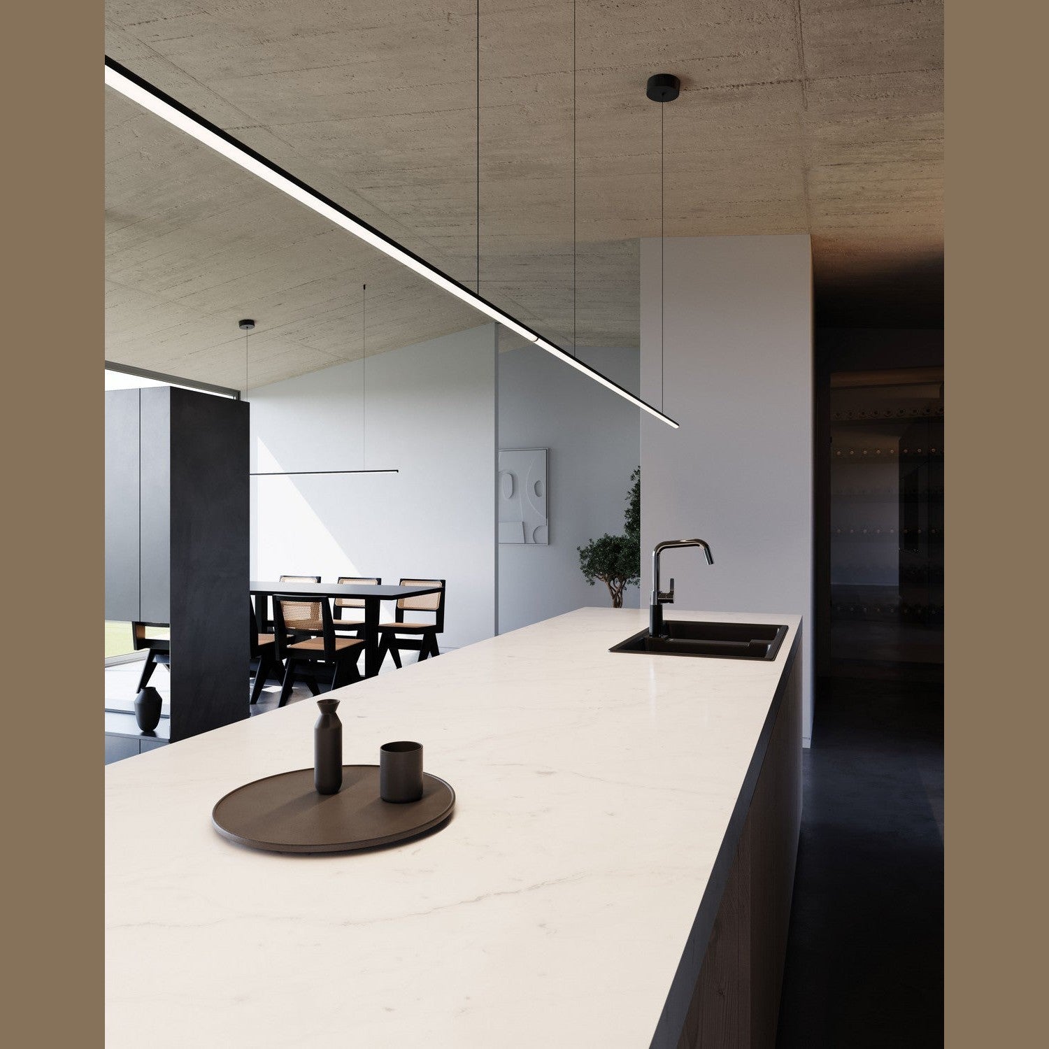 Sonneman - 3778.25 - LED Pendant - Fino - Satin Black
