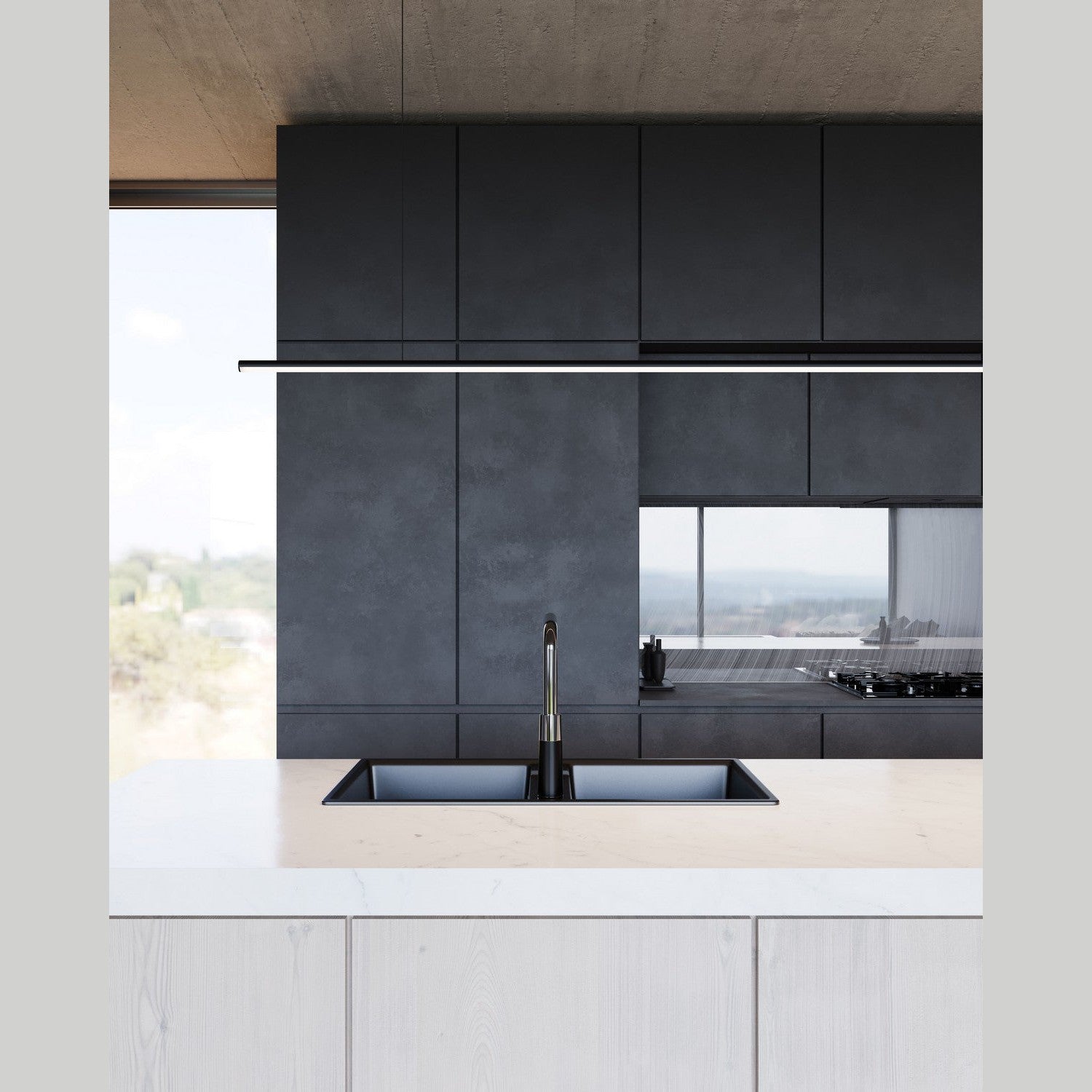 Sonneman - 3778.25 - LED Pendant - Fino - Satin Black