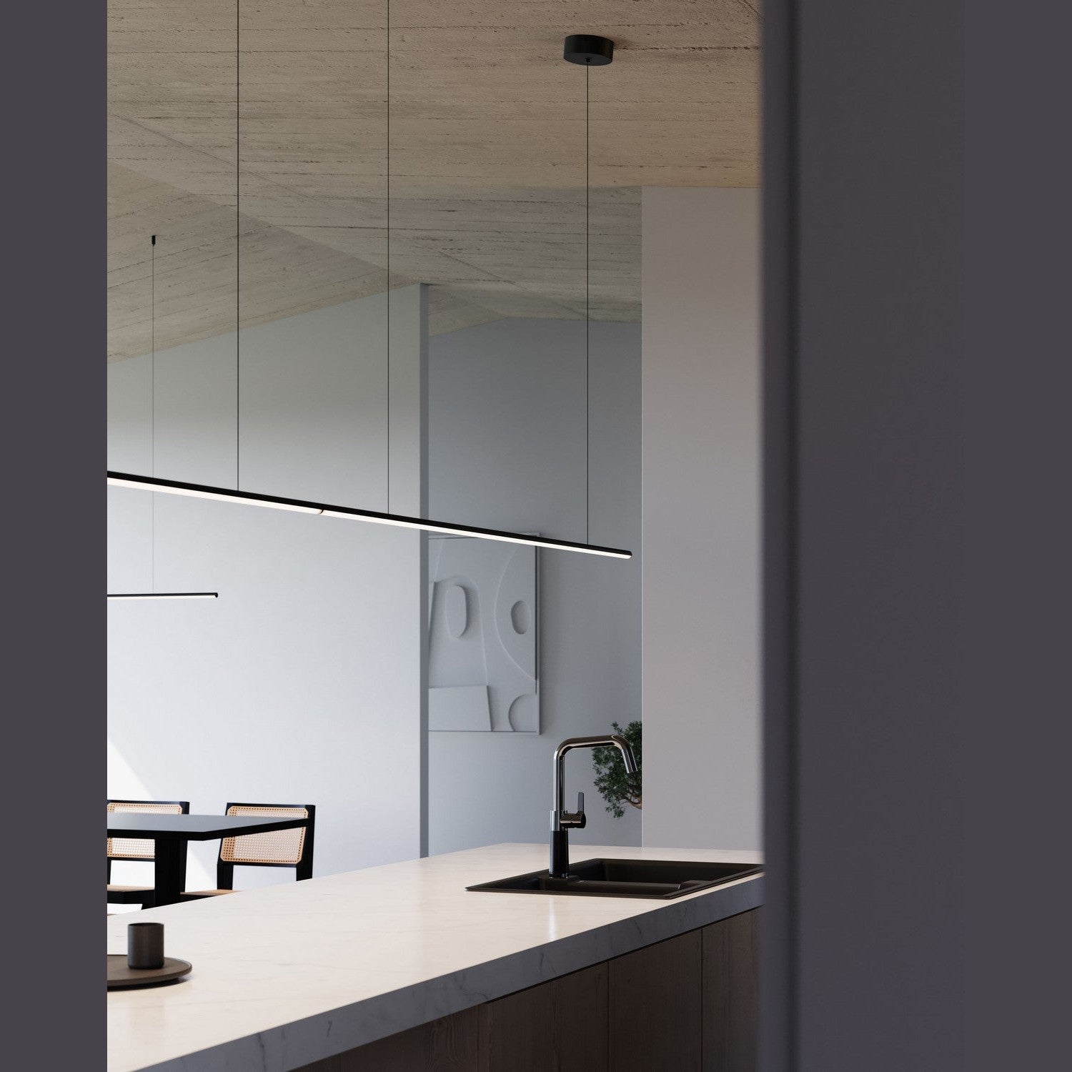 Sonneman - 3778.25 - LED Pendant - Fino - Satin Black