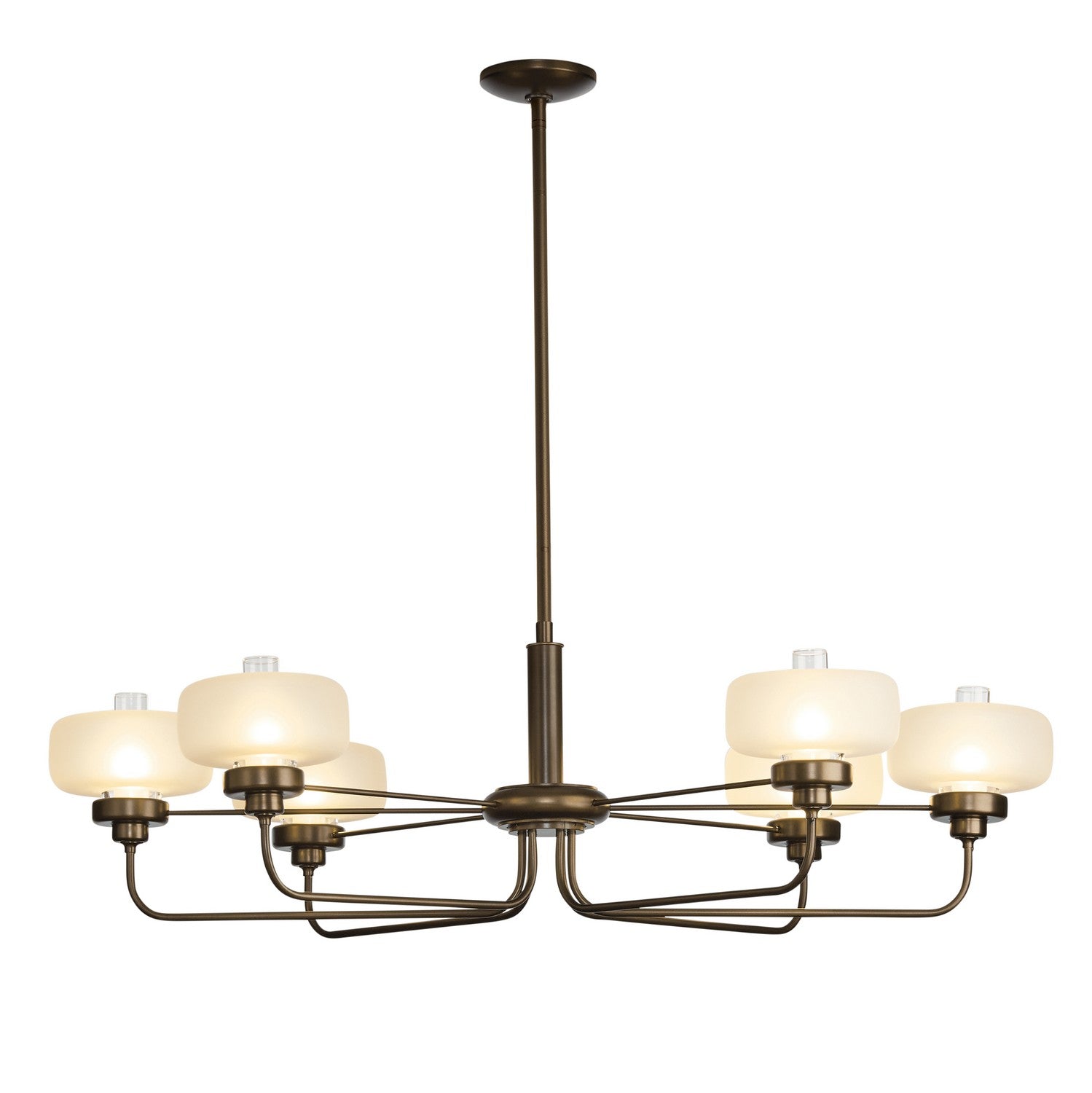 Hubbardton Forge - 137840-SKT-MULT-05-WC0593 - Six Light Pendant - Nola - Bronze