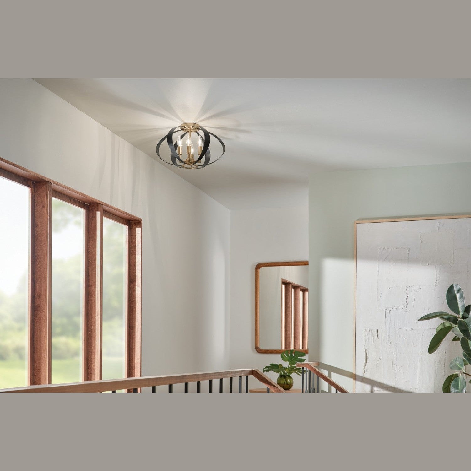 Kichler - 52588CPZ - Four Light Flush Mount - Cecil - Champagne Bronze