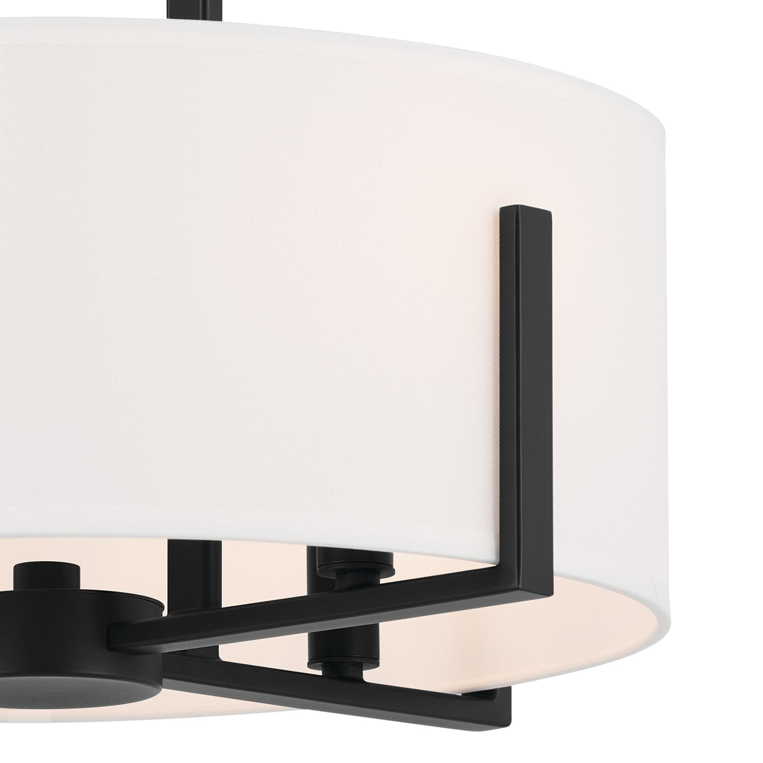 Kichler - 52591BK - Four Light Pendant/Semi Flush - Malen - Black