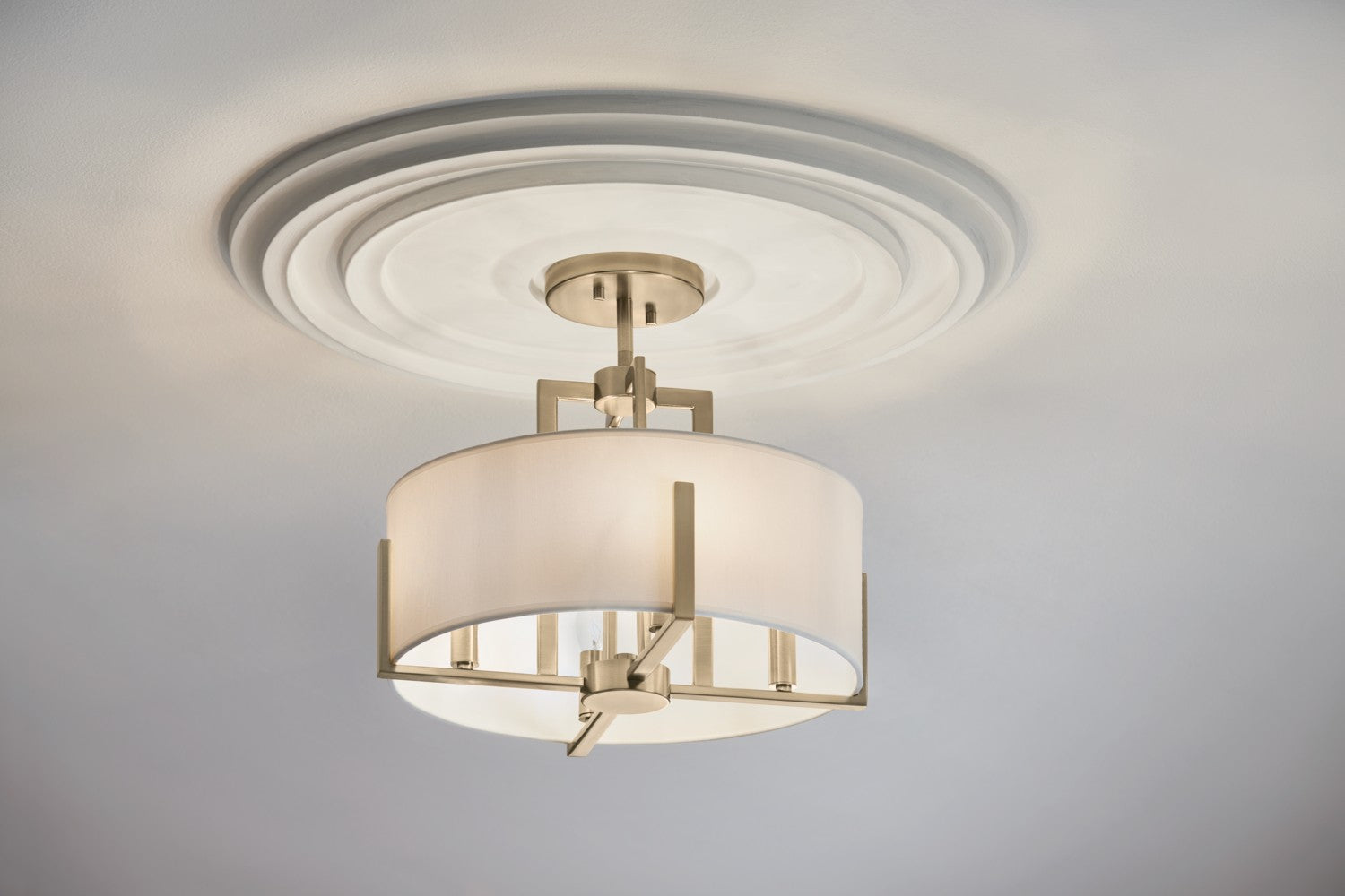 Kichler - 52591CPZ - Four Light Pendant/Semi Flush - Malen - Champagne Bronze