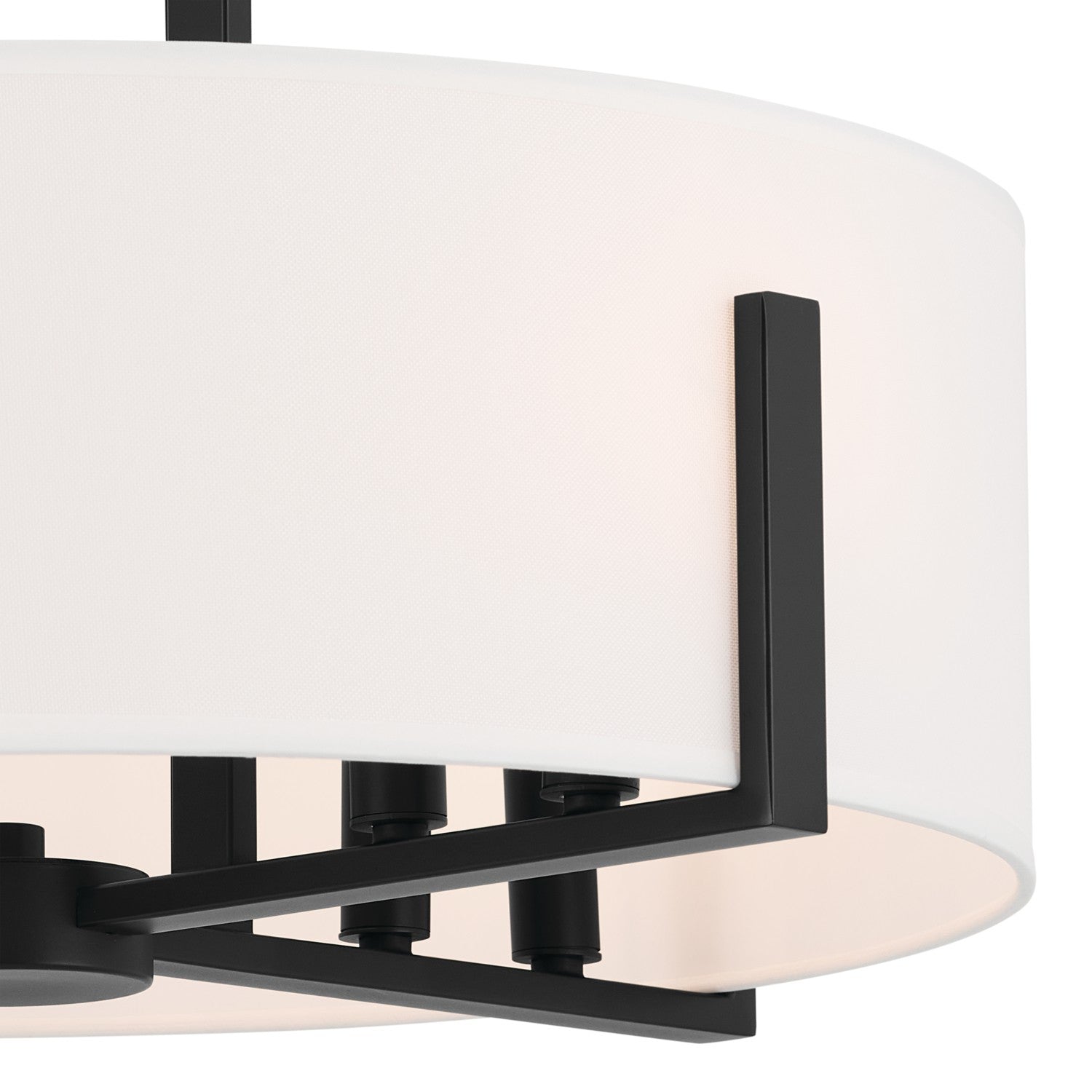 Kichler - 52592BK - Eight Light Pendant/Semi Flush - Malen - Black