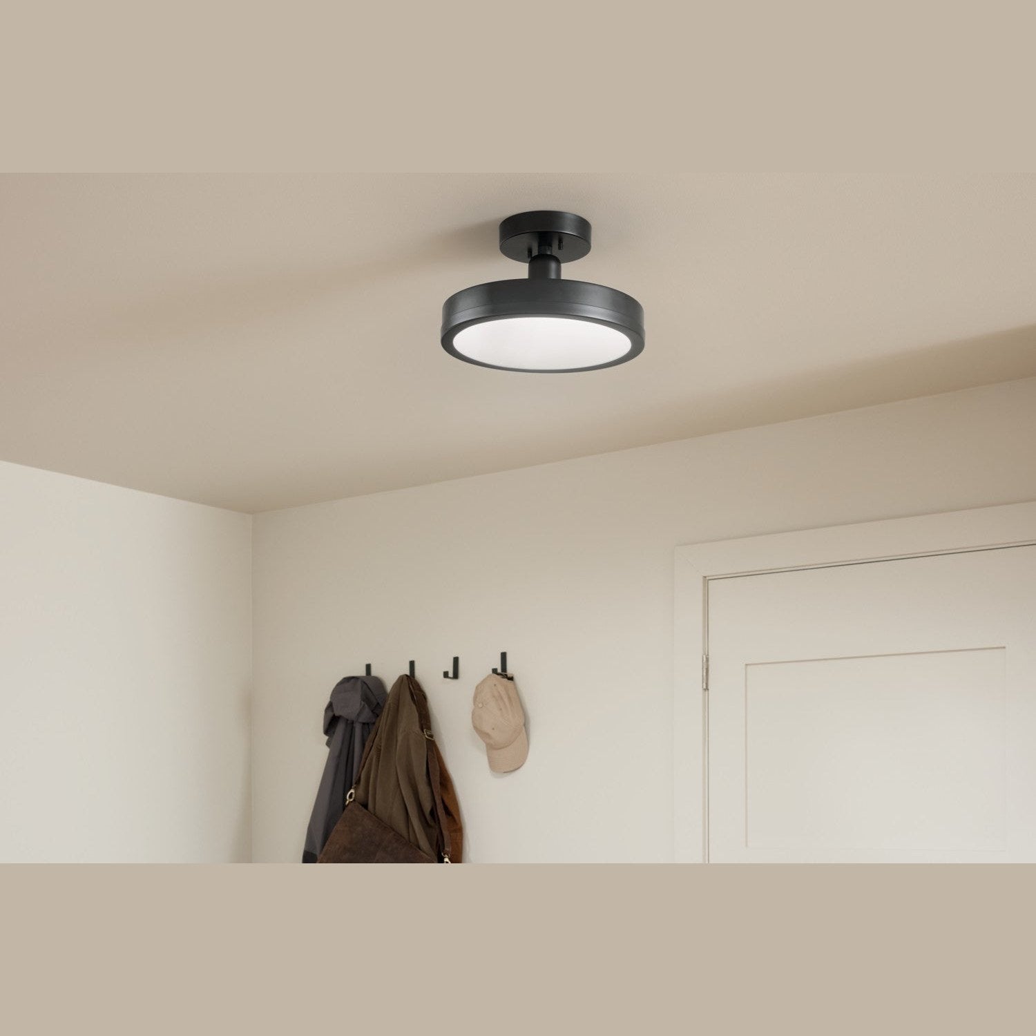 Kichler - 52589BK - LED Semi Flush Mount - Riu - Black