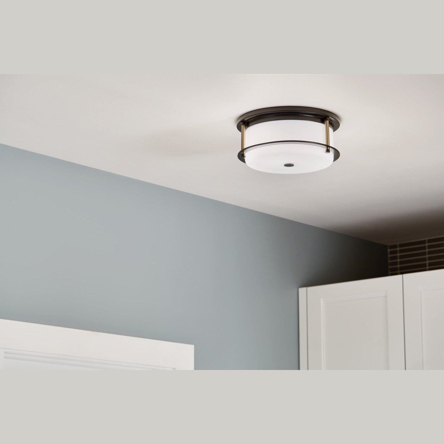 Kichler - 52595BKCPZ - Two Light Flush Mount - Brit - Black