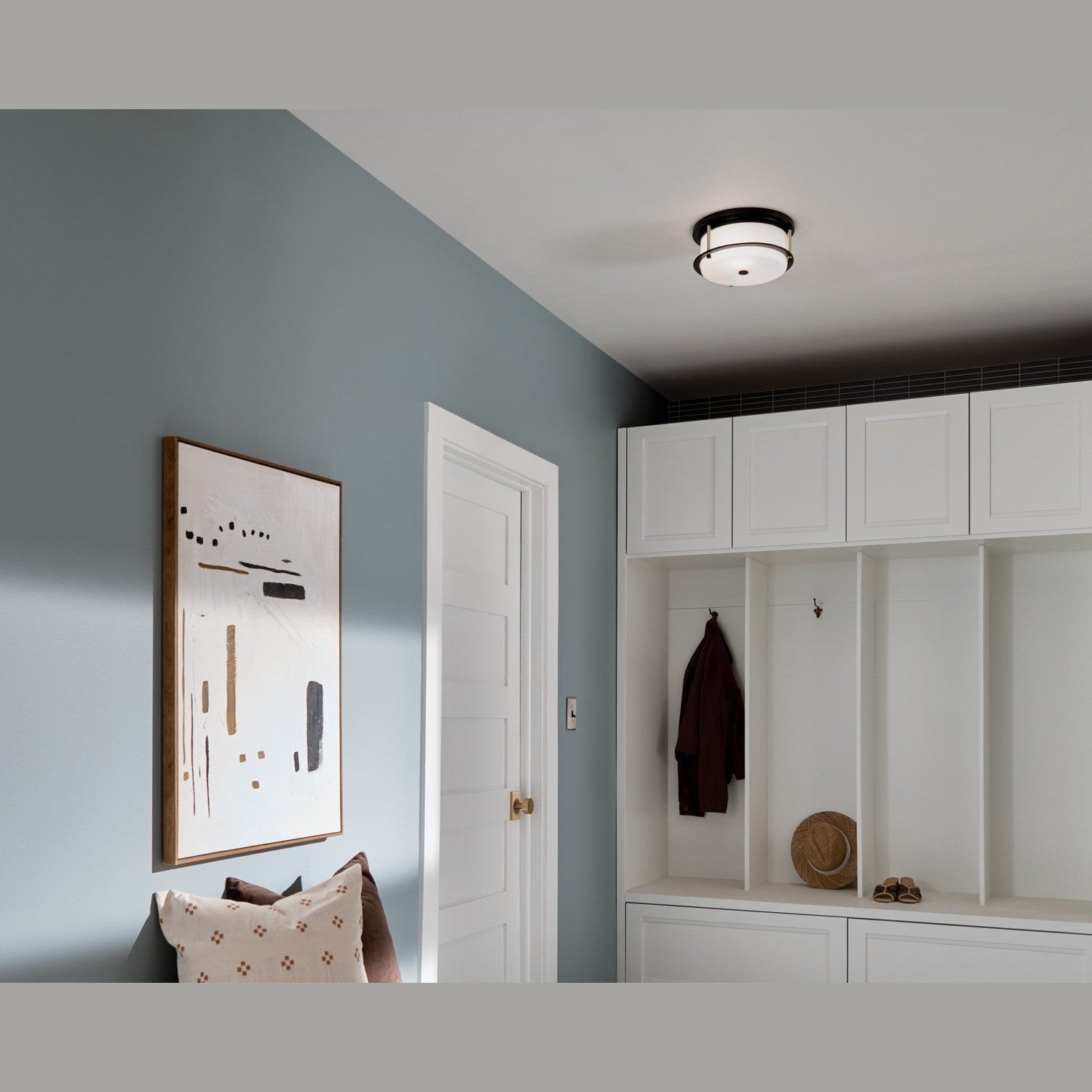 Kichler - 52595BKCPZ - Two Light Flush Mount - Brit - Black