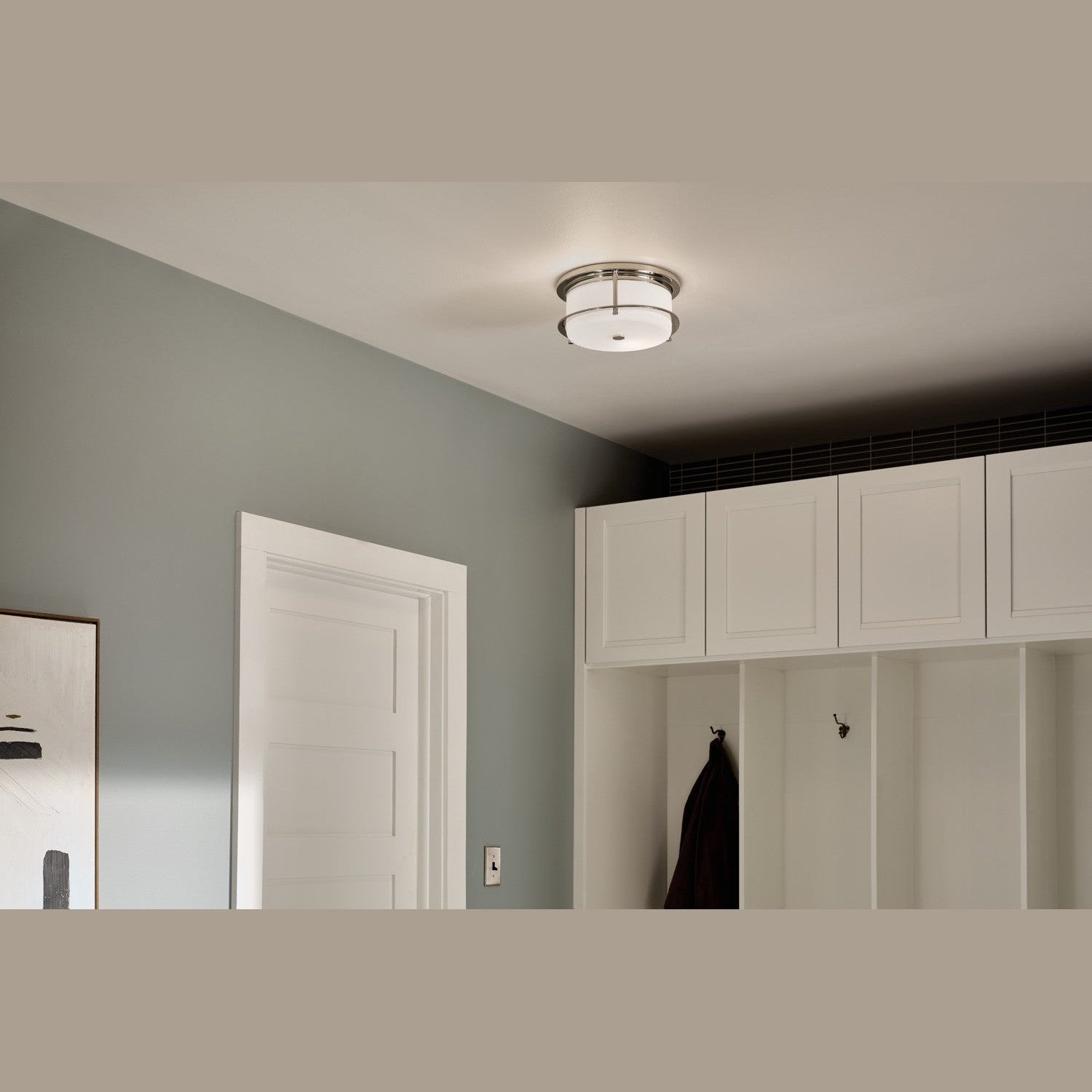 Kichler - 52595PN - Two Light Flush Mount - Brit - Polished Nickel