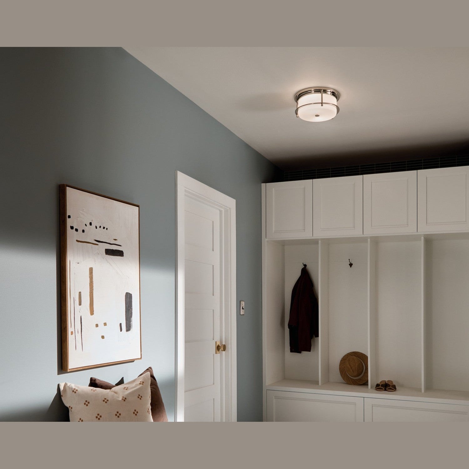 Kichler - 52595PN - Two Light Flush Mount - Brit - Polished Nickel