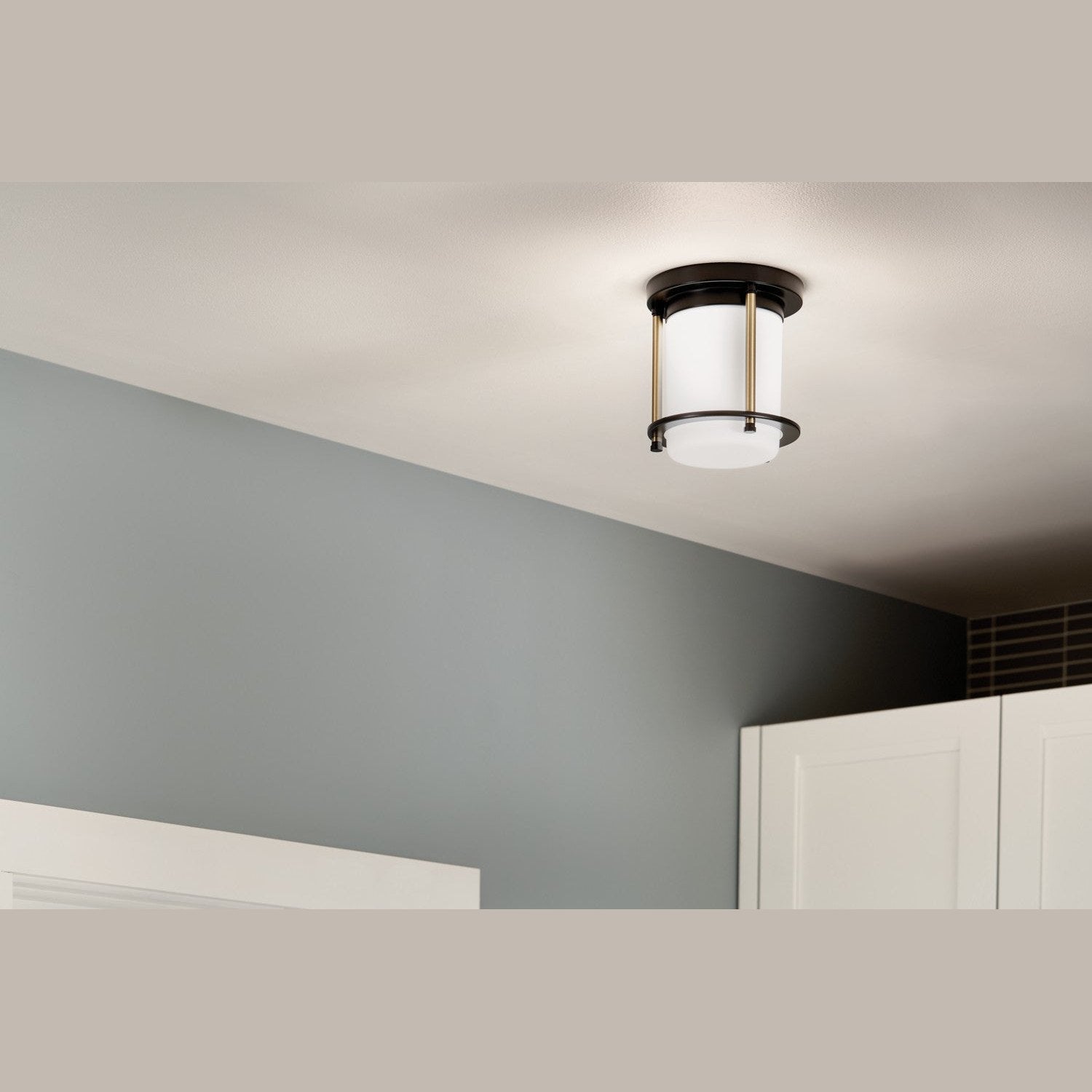 Kichler - 52596BKCPZ - One Light Flush Mount - Brit - Black