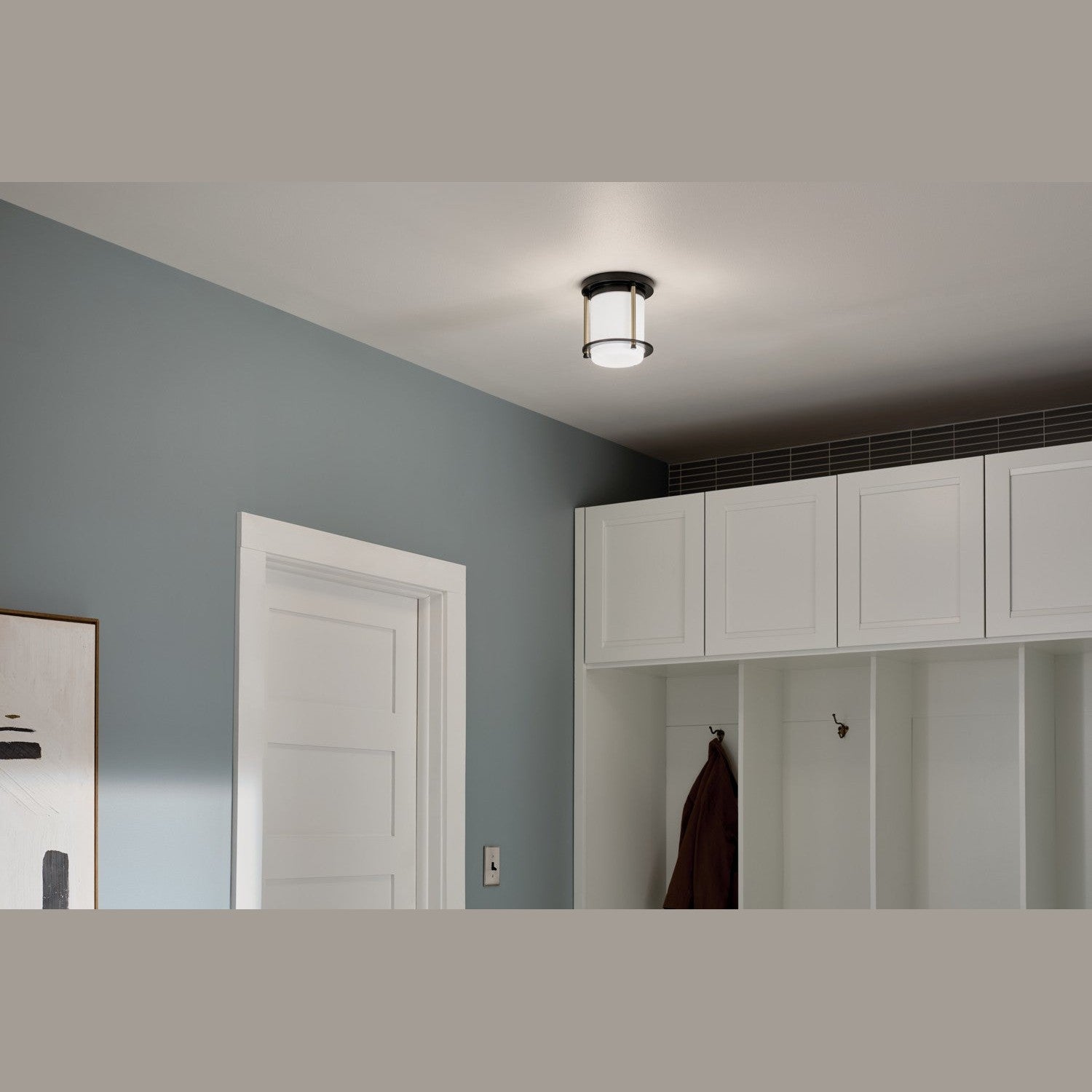 Kichler - 52596BKCPZ - One Light Flush Mount - Brit - Black