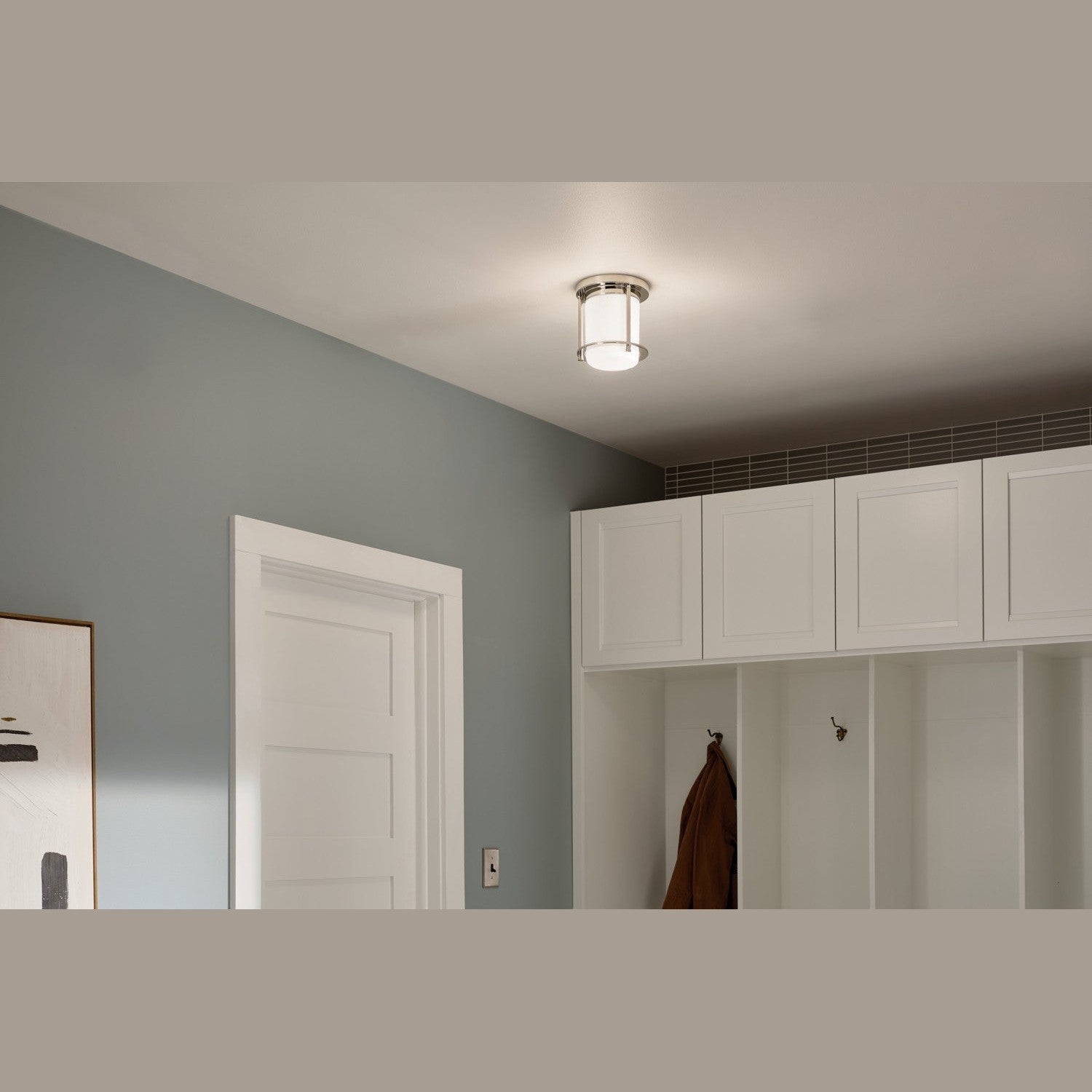 Kichler - 52596PN - One Light Flush Mount - Brit - Polished Nickel