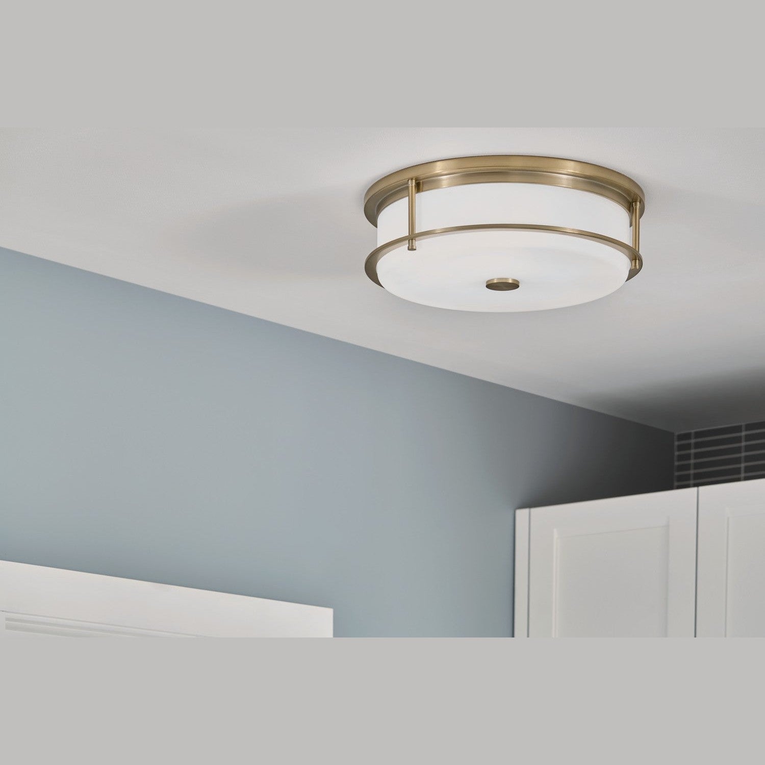 Kichler - 52597CPZ - Four Light Flush Mount - Brit - Champagne Bronze
