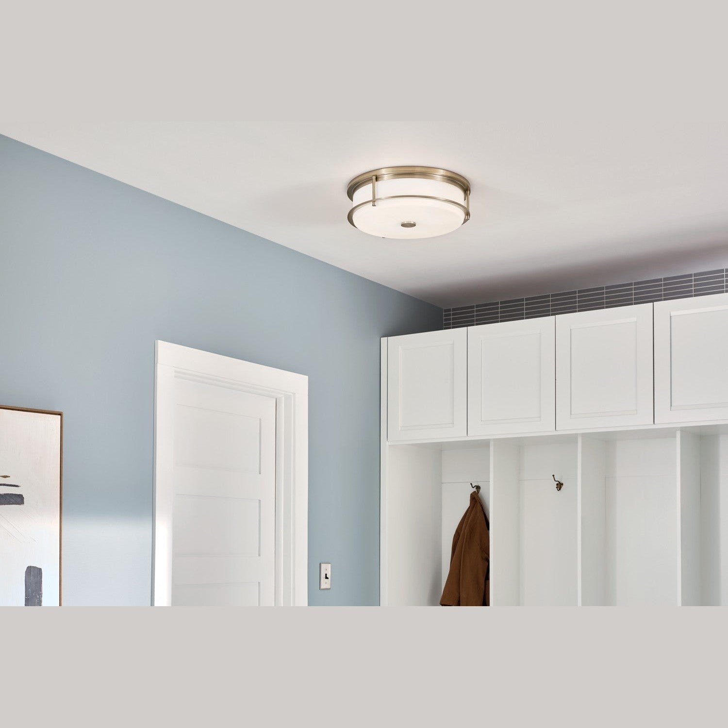 Kichler - 52597CPZ - Four Light Flush Mount - Brit - Champagne Bronze