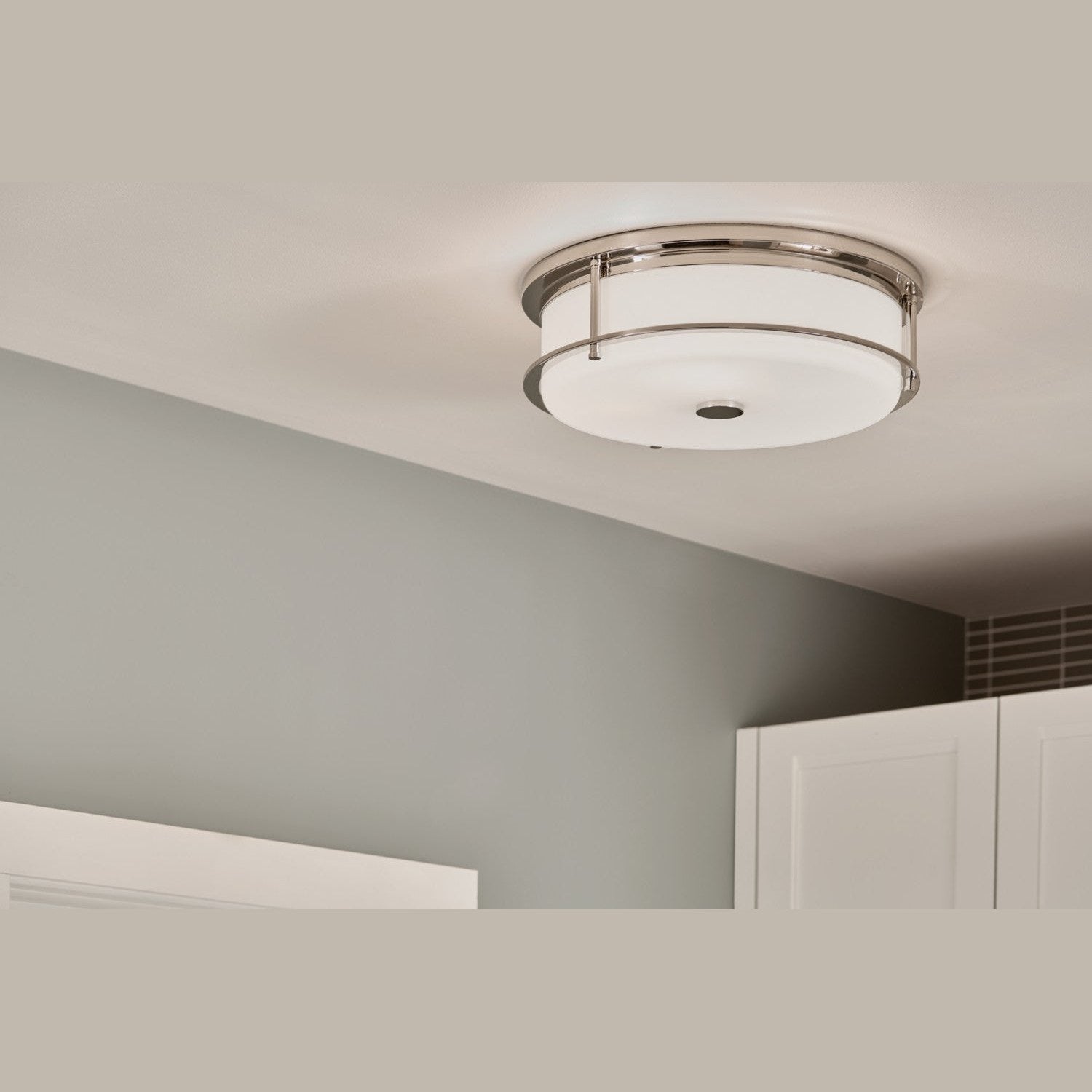 Kichler - 52597PN - Four Light Flush Mount - Brit - Polished Nickel