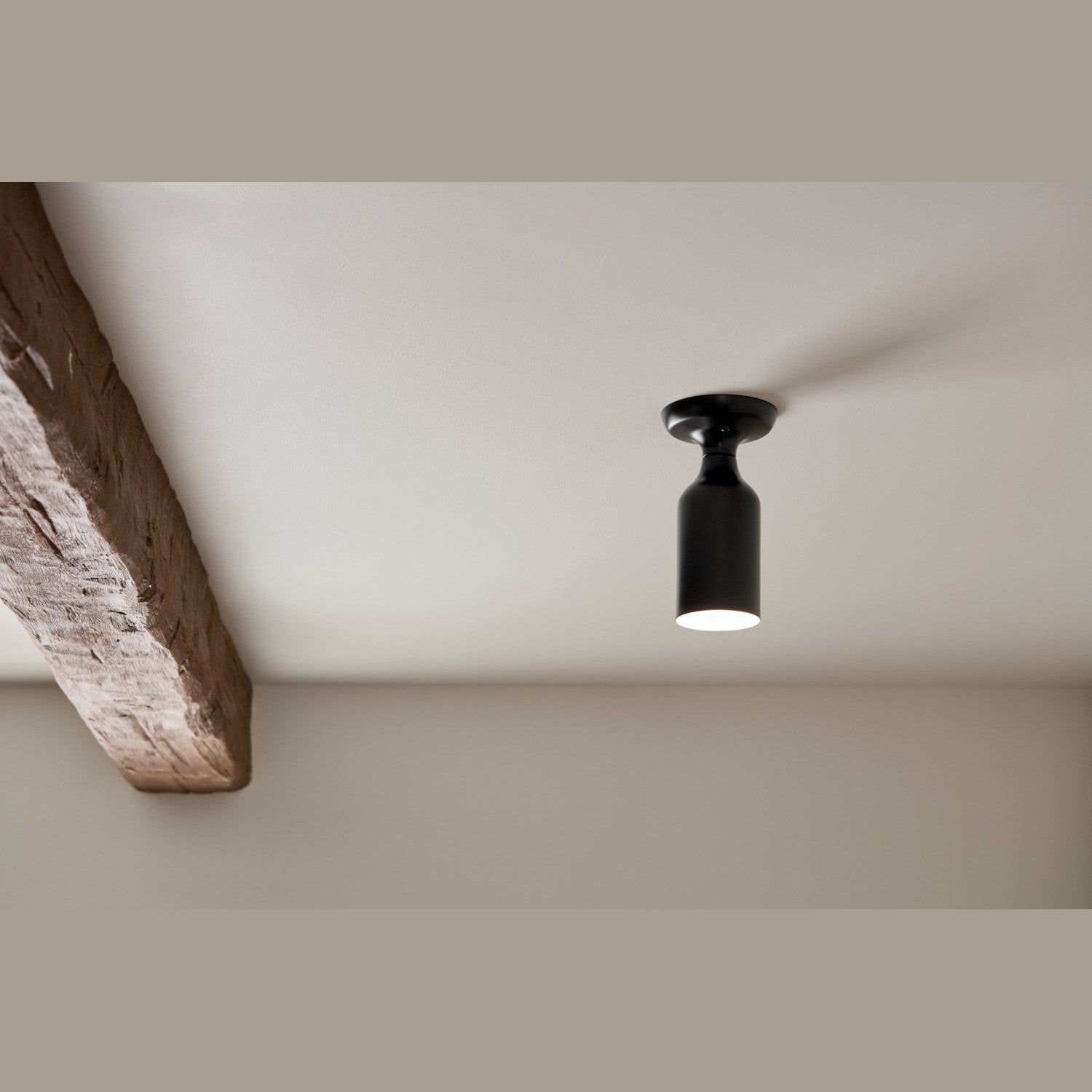 Kichler - 52598BK - One Light Semi Flush Mount - Sisu - Black