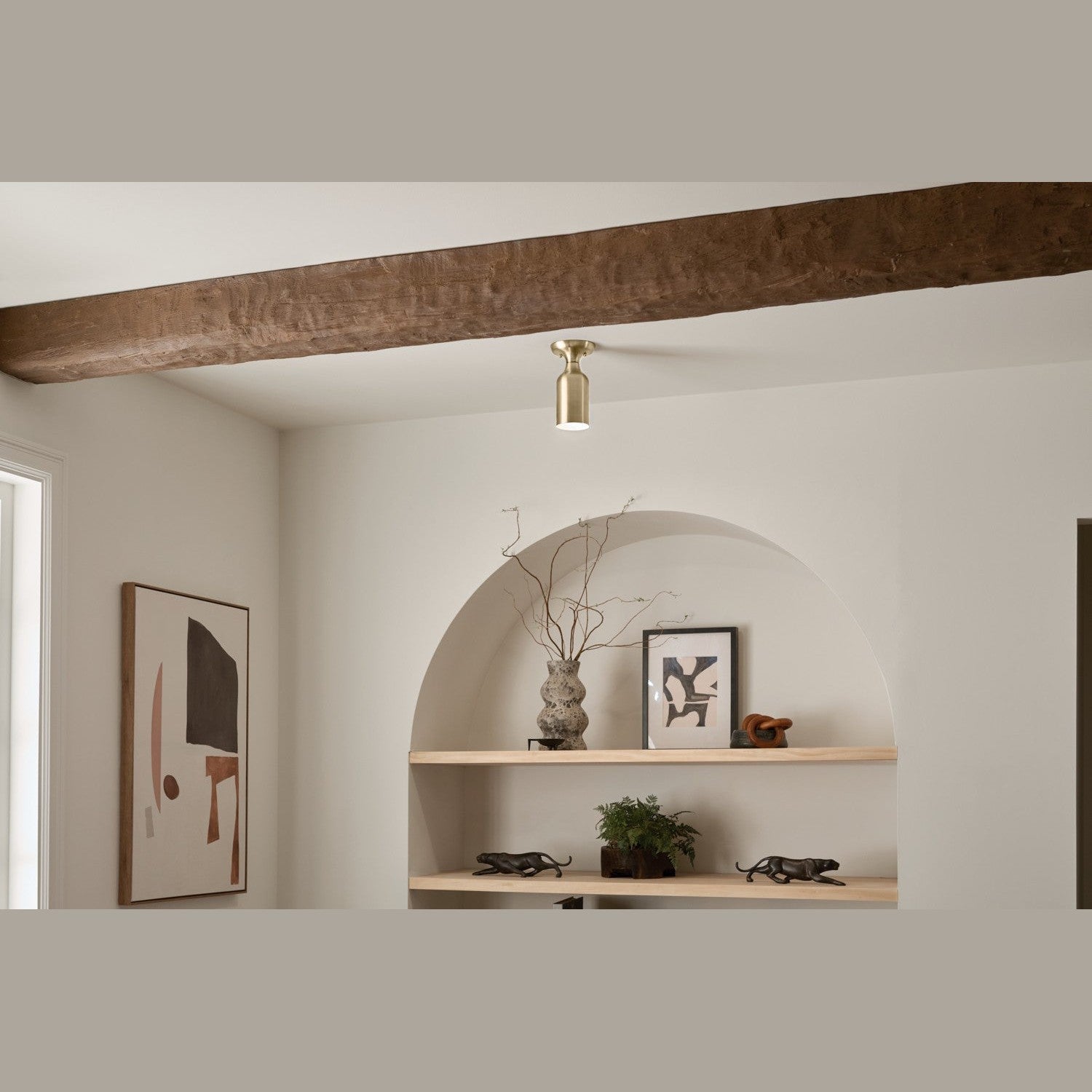Kichler - 52598CPZ - One Light Semi Flush Mount - Sisu - Champagne Bronze