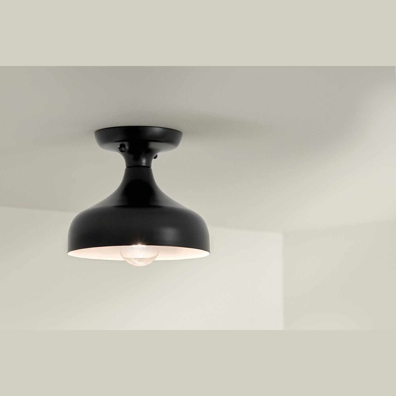 Kichler - 52599BK - One Light Semi Flush Mount - Sisu - Black