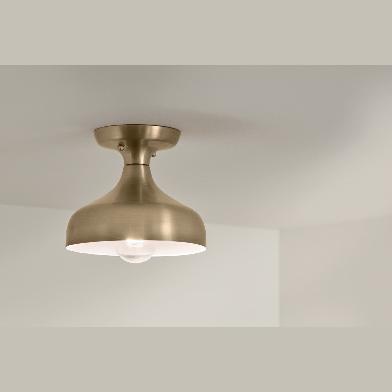 Kichler - 52599CPZ - One Light Semi Flush Mount - Sisu - Champagne Bronze