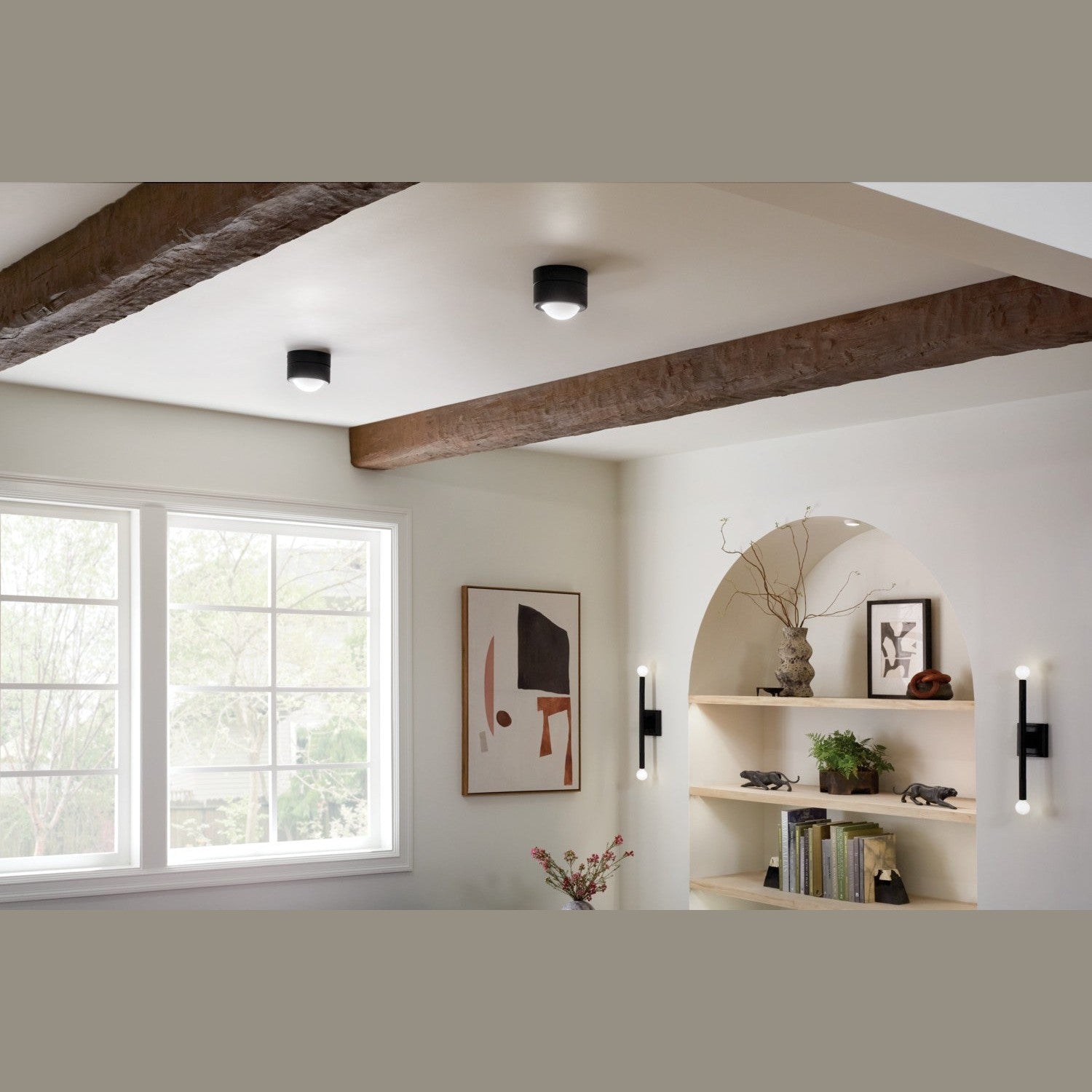 Kichler - 52600BK - LED Flush Mount - Tibbi - Black