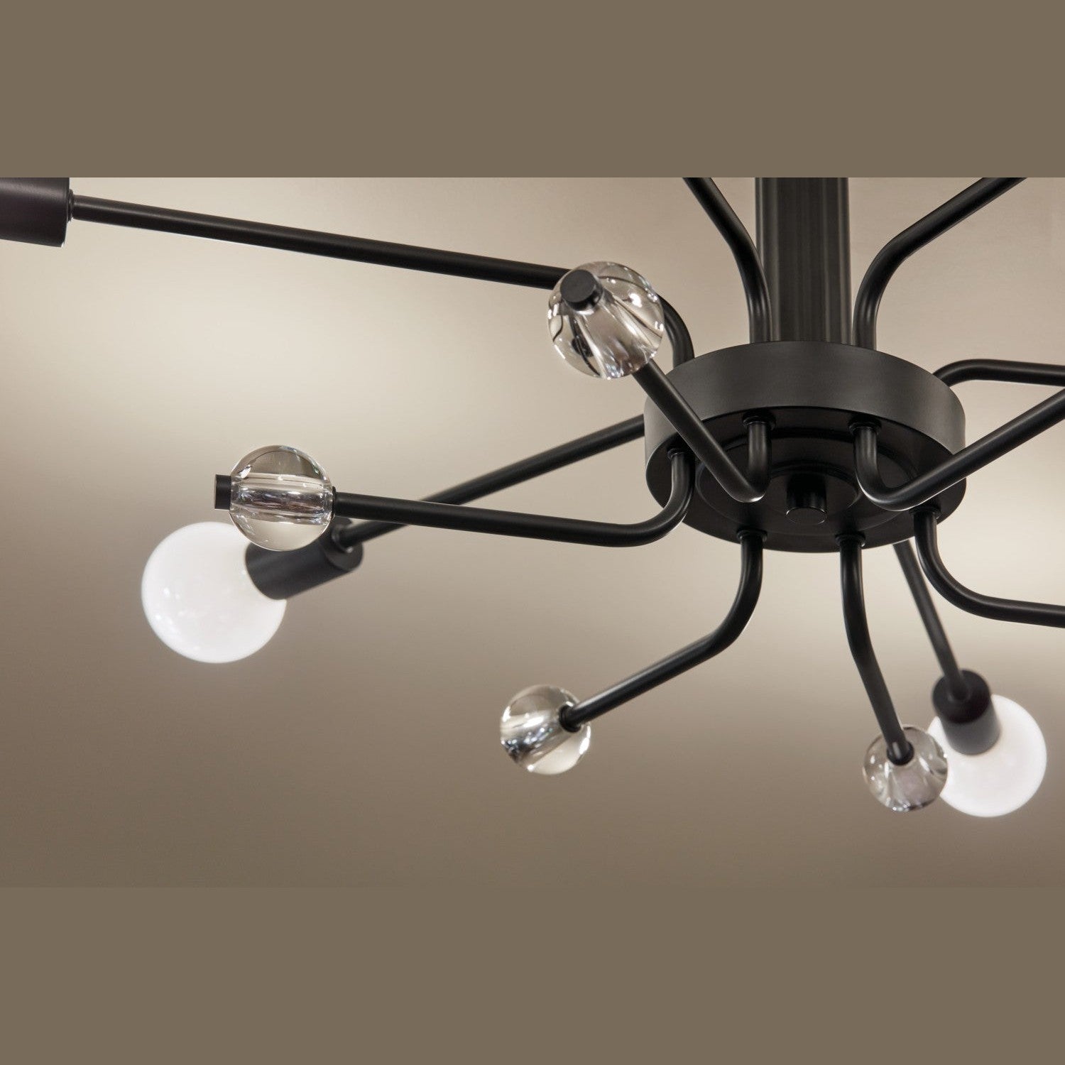 Kichler - 52602BK - Six Light Semi Flush Mount - Ocala - Black