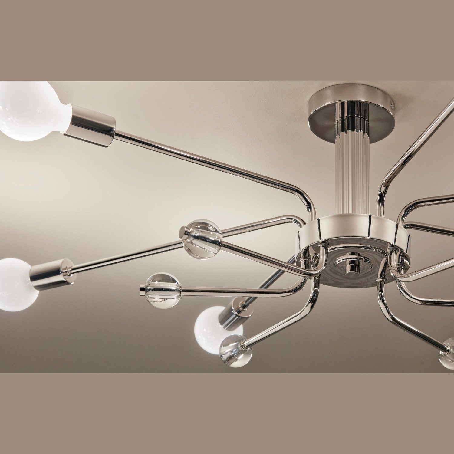 Kichler - 52602PN - Six Light Semi Flush Mount - Ocala - Polished Nickel