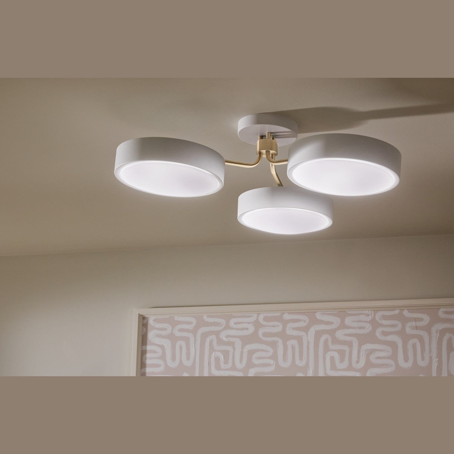 Kichler - 52604WHCPZ - LED Semi Flush Mount - Sago - White