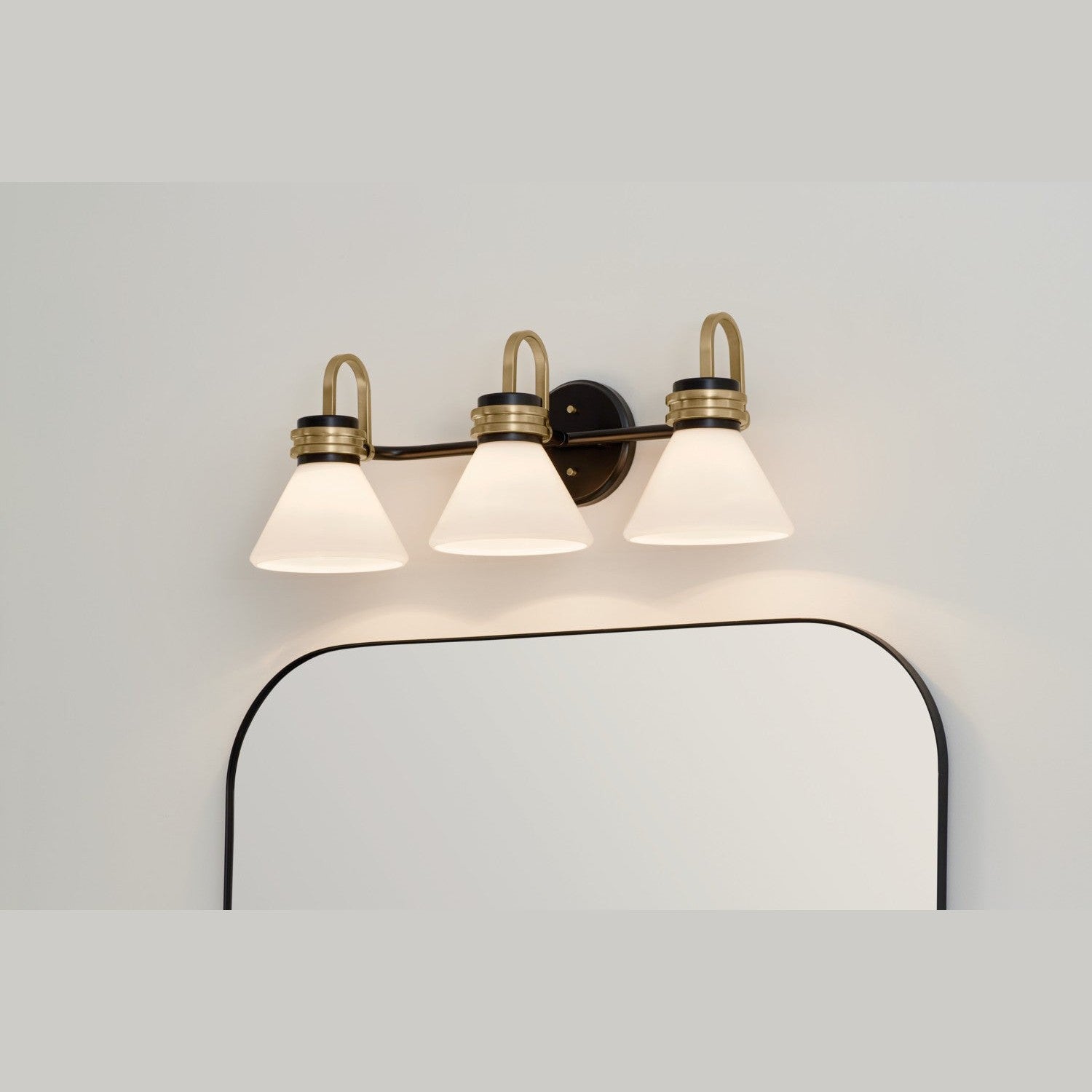 Kichler - 55155BK - Three Light Bath - Farum - Black