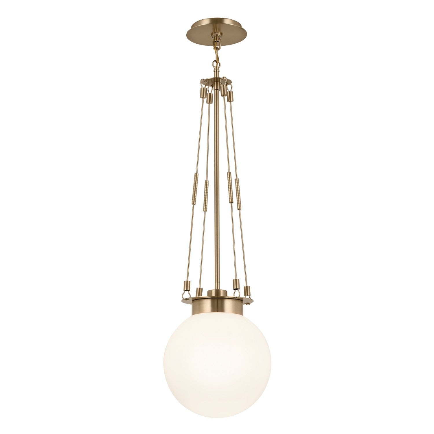 Kichler - 52582CPZ - One Light Pendant - Albers - Champagne Bronze