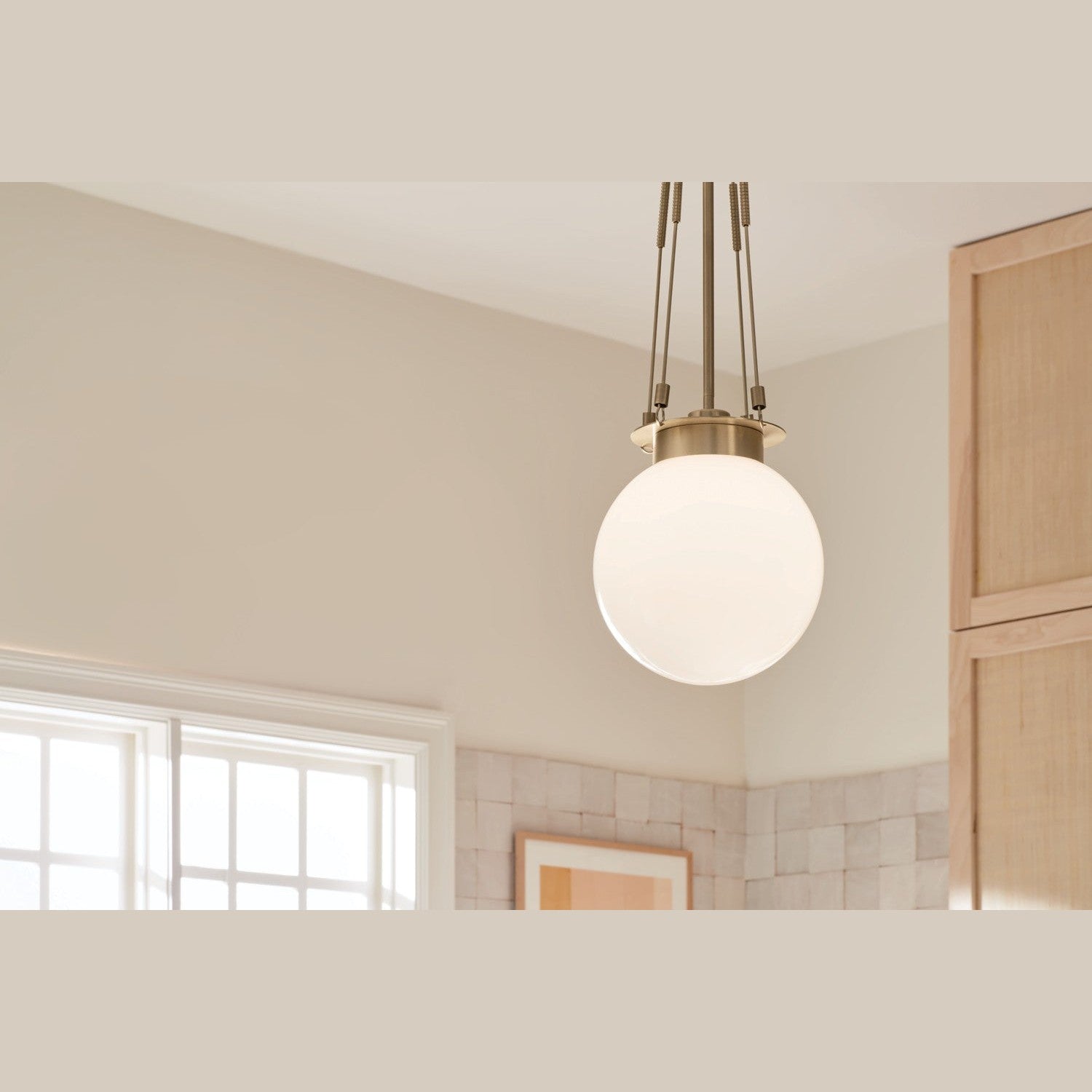 Kichler - 52582CPZ - One Light Pendant - Albers - Champagne Bronze