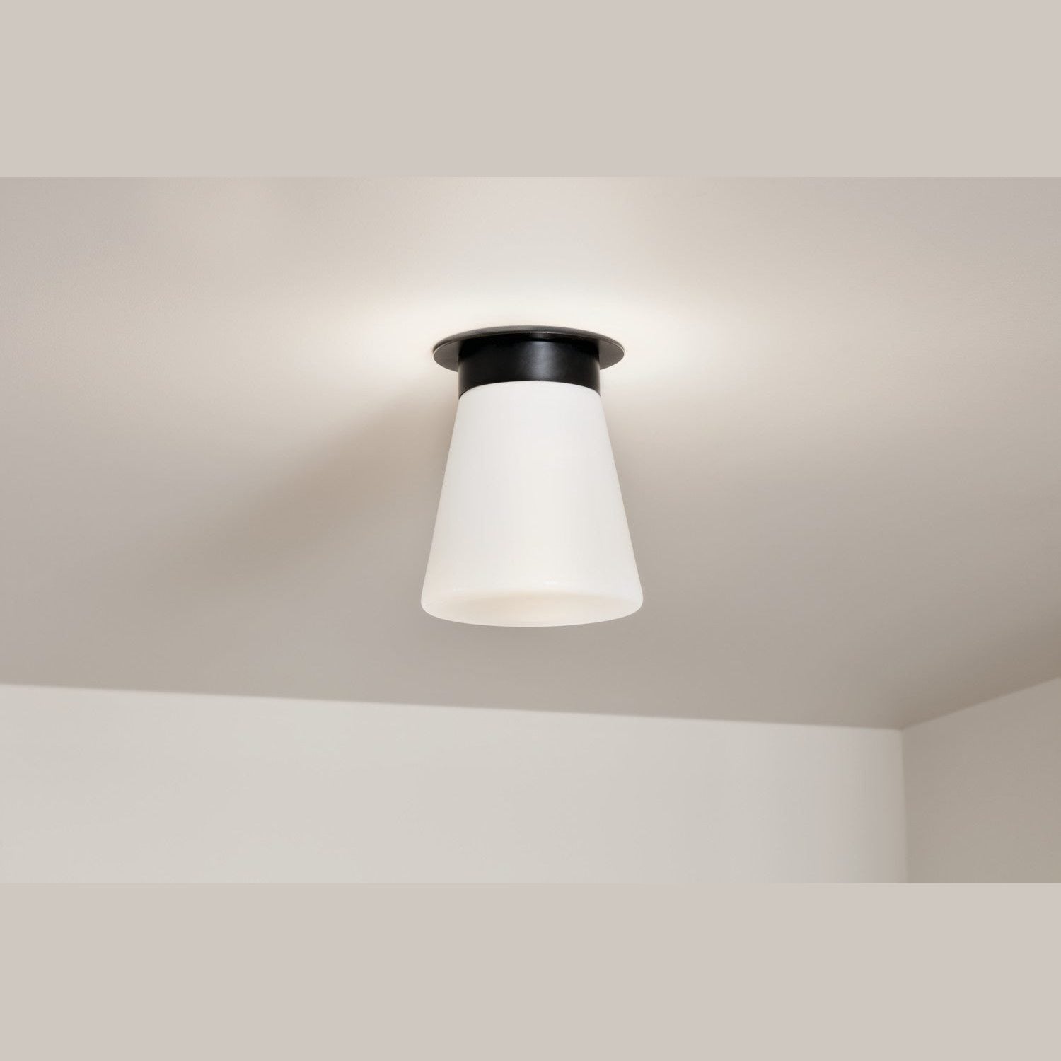Kichler - 52585BK - One Light Flush Mount - Albers - Black