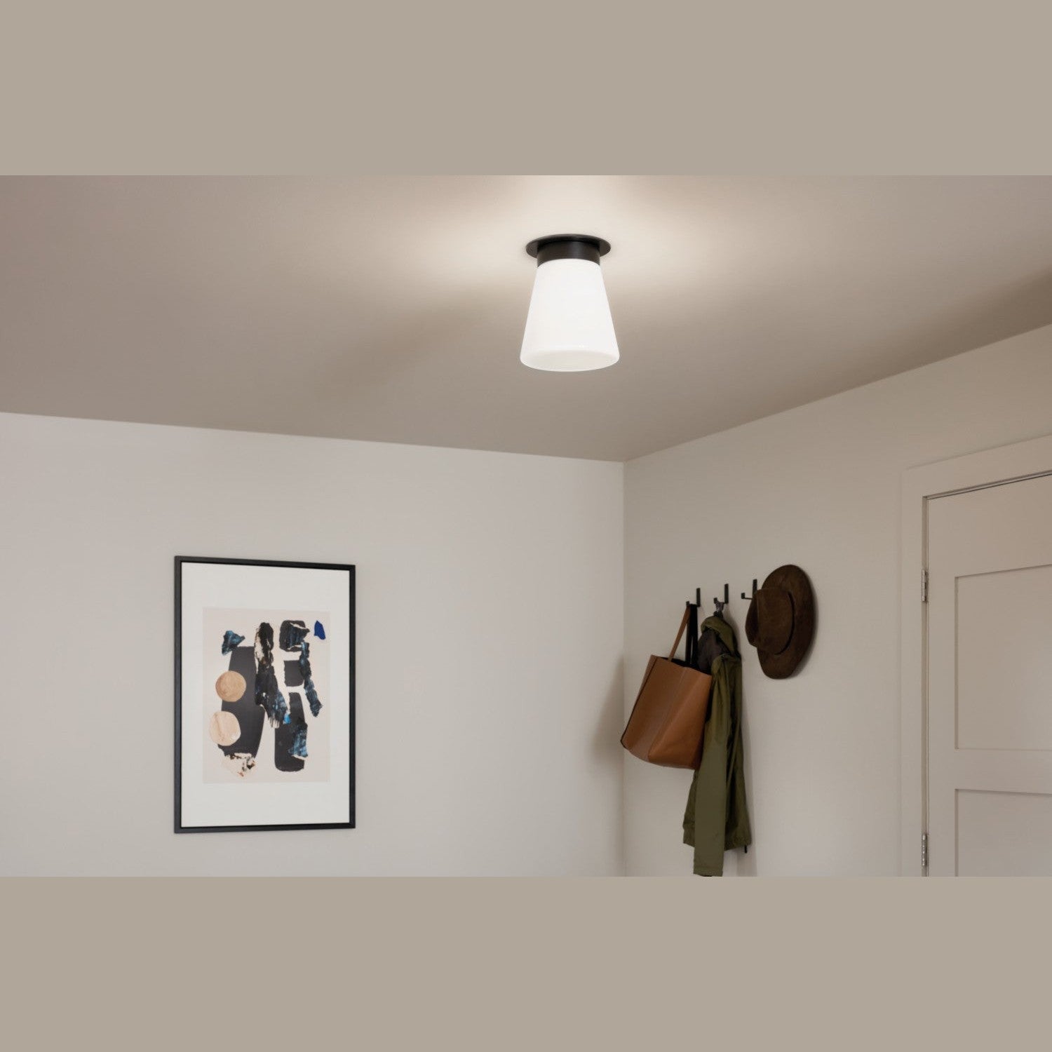 Kichler - 52585BK - One Light Flush Mount - Albers - Black