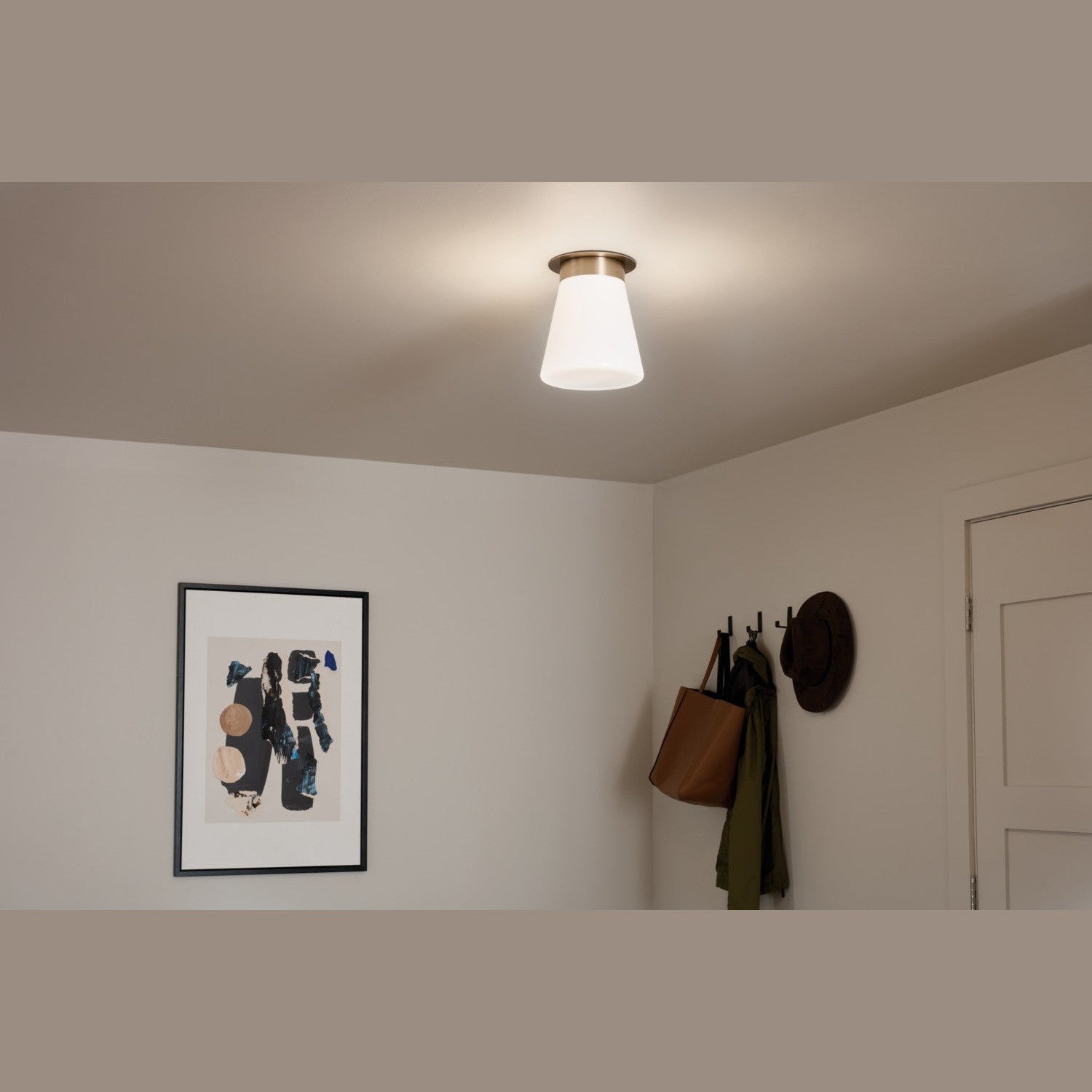 Kichler - 52585CPZ - One Light Flush Mount - Albers - Champagne Bronze