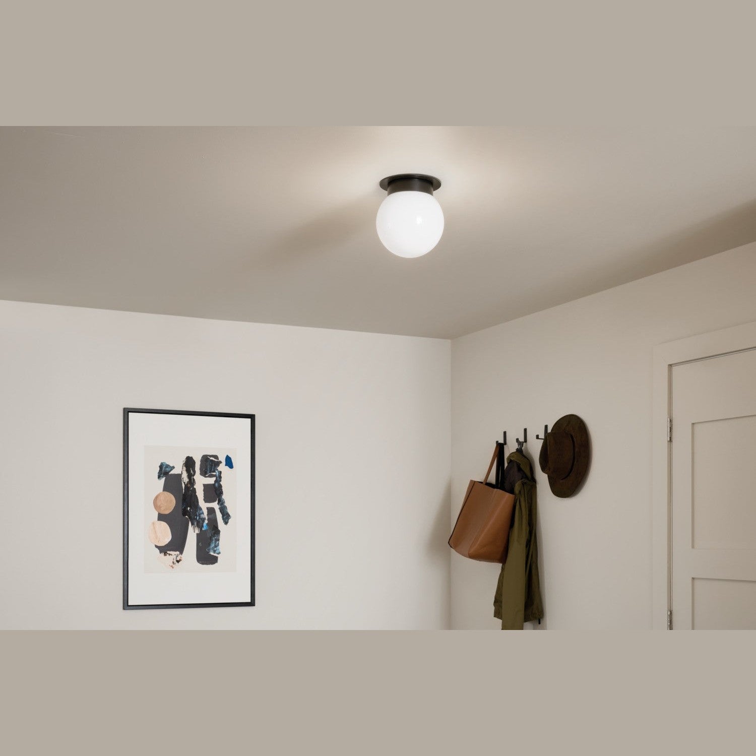Kichler - 52586BK - One Light Flush Mount - Albers - Black