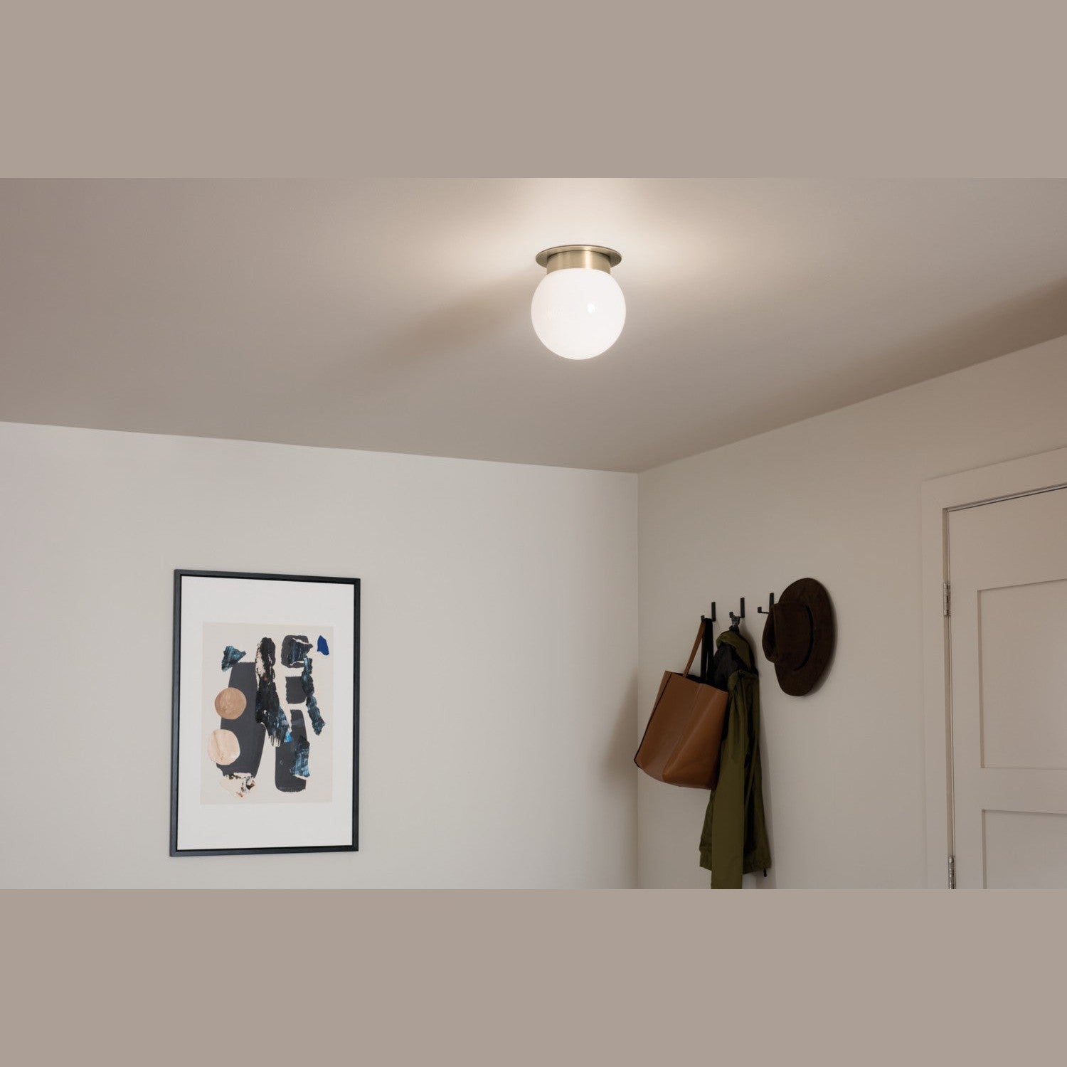 Kichler - 52586CPZ - One Light Flush Mount - Albers - Champagne Bronze