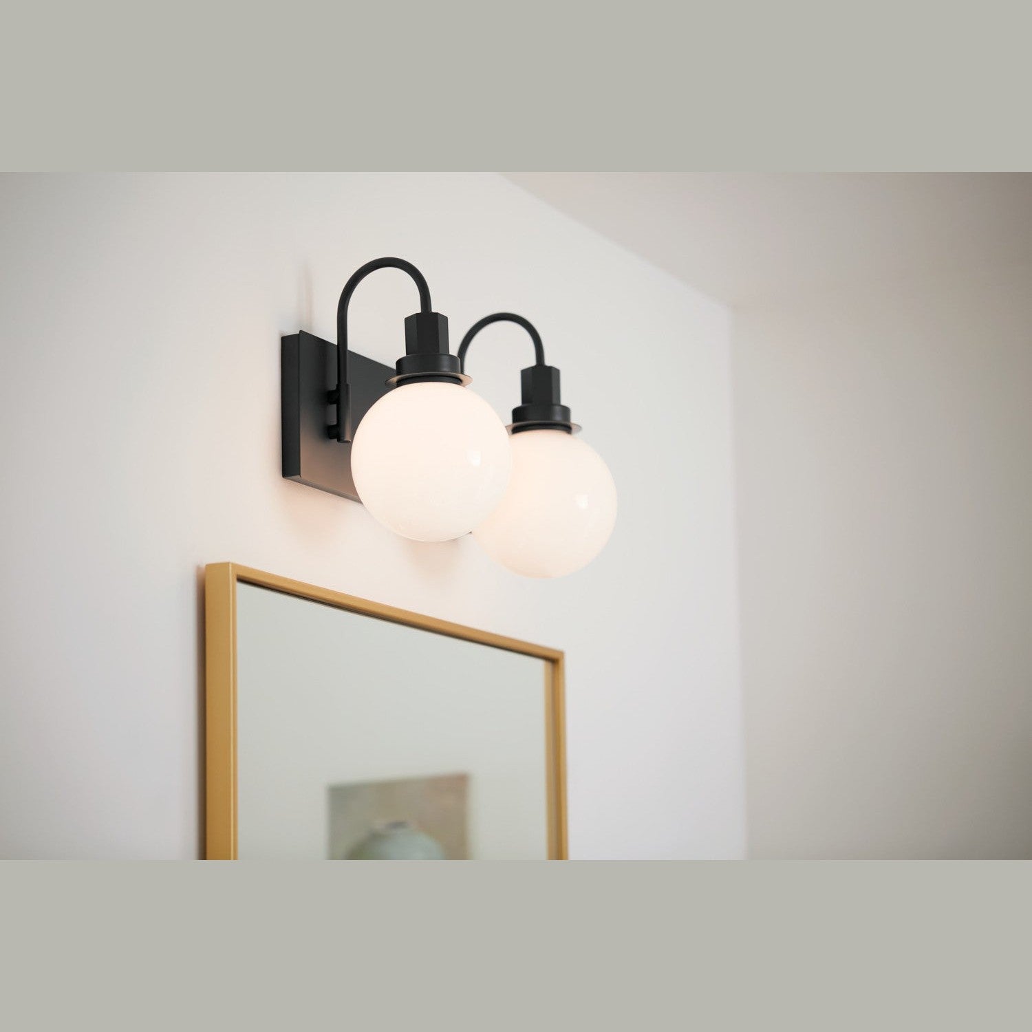 Kichler - 55150BK - Two Light Bath - Hex - Black