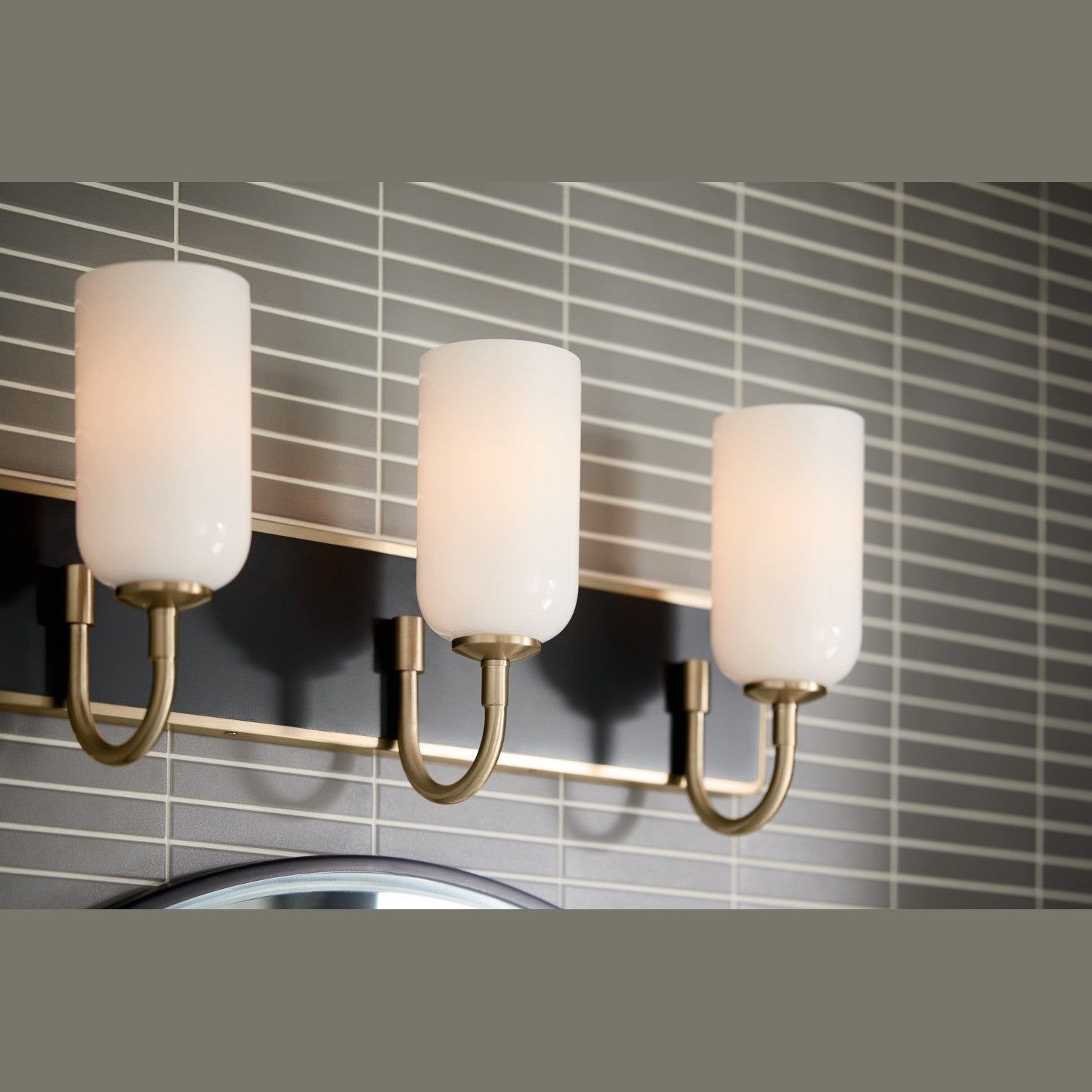 Kichler - 55163CPZ - Three Light Bath - Solia - Champagne Bronze