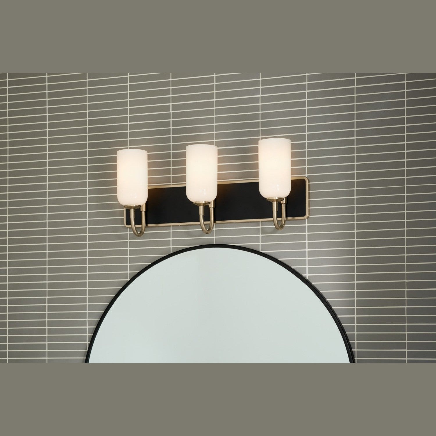 Kichler - 55163CPZ - Three Light Bath - Solia - Champagne Bronze