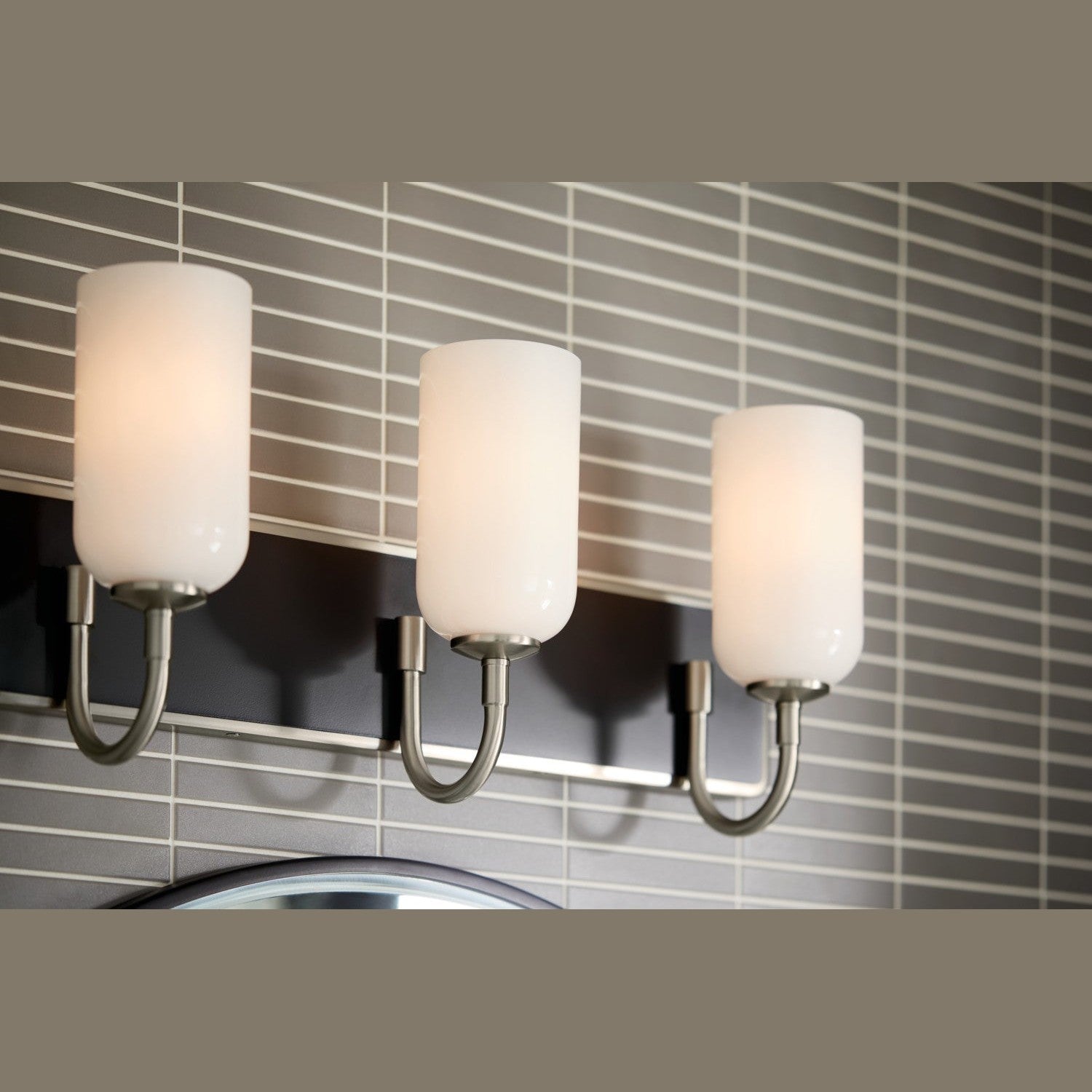 Kichler - 55163NI - Three Light Bath - Solia - Brushed Nickel